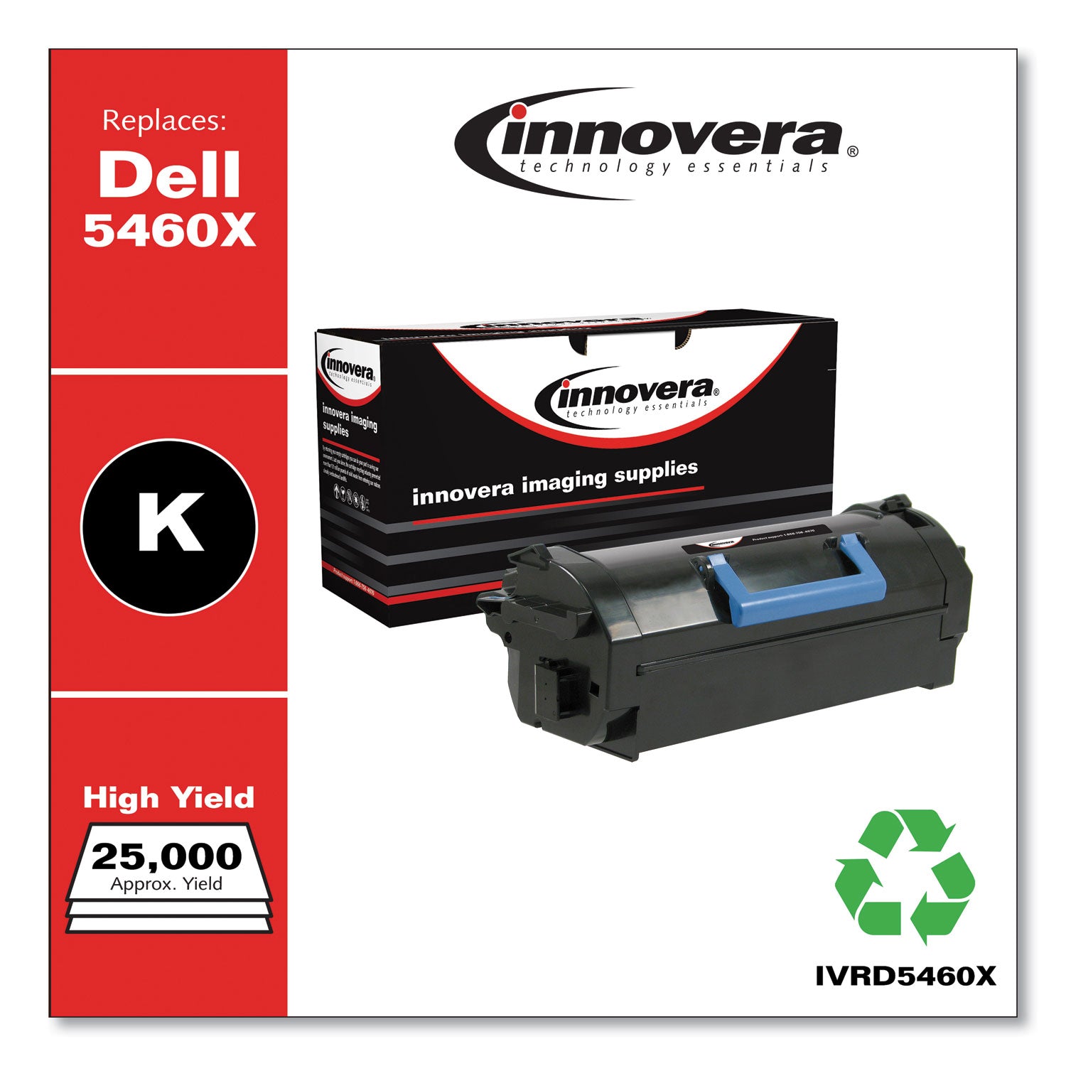 Innovera® Remanufactured Black High-Yield Toner, Replacement for 331-9755, 25,000 Page-Yield - Bloom Skins