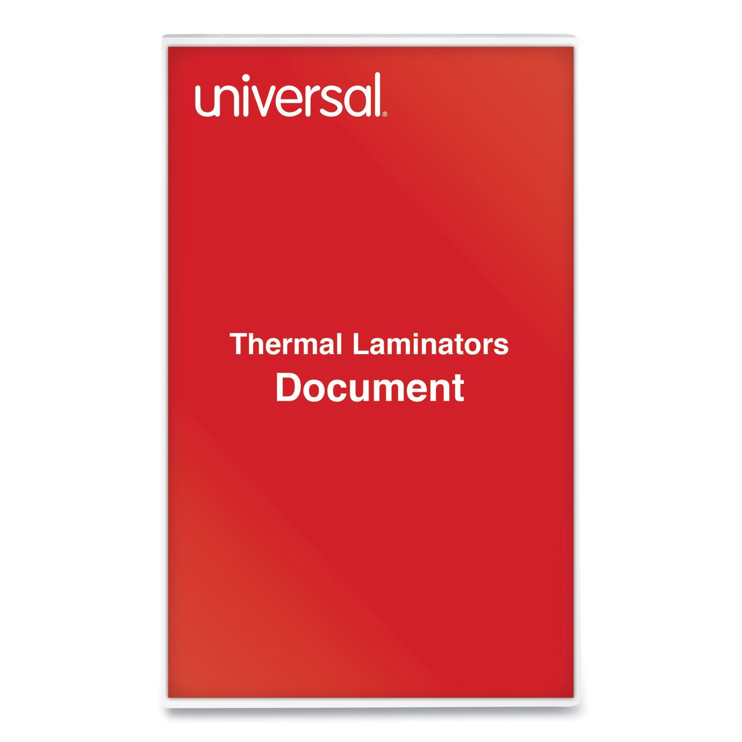 Universal® Laminating Pouches, 3 Mil, 9" X 14.5", Gloss Clear, 25/pack