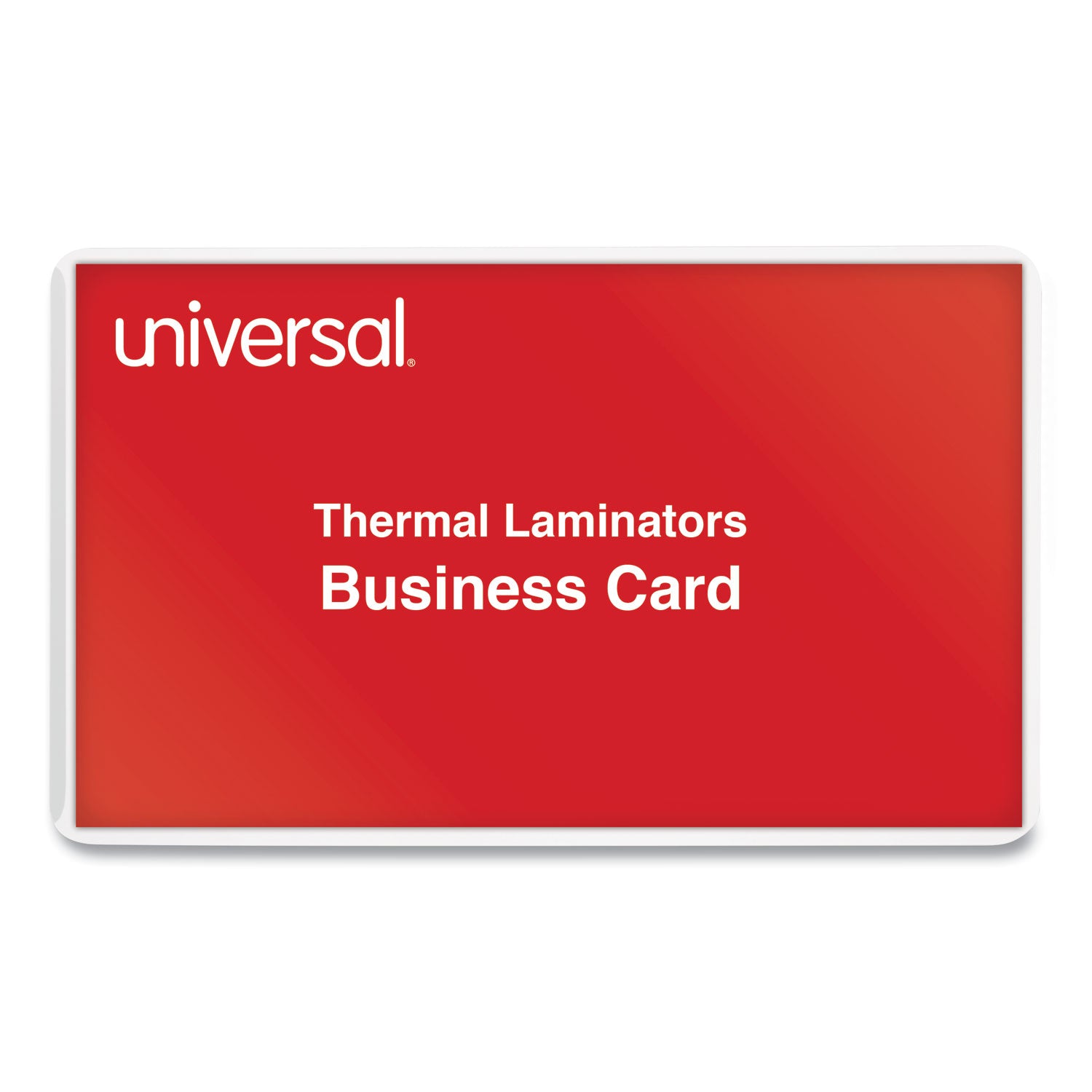 Universal® Laminating Pouches, 5 Mil, 3.75" X 2.25", Gloss Clear, 100/box - Bloom Skins