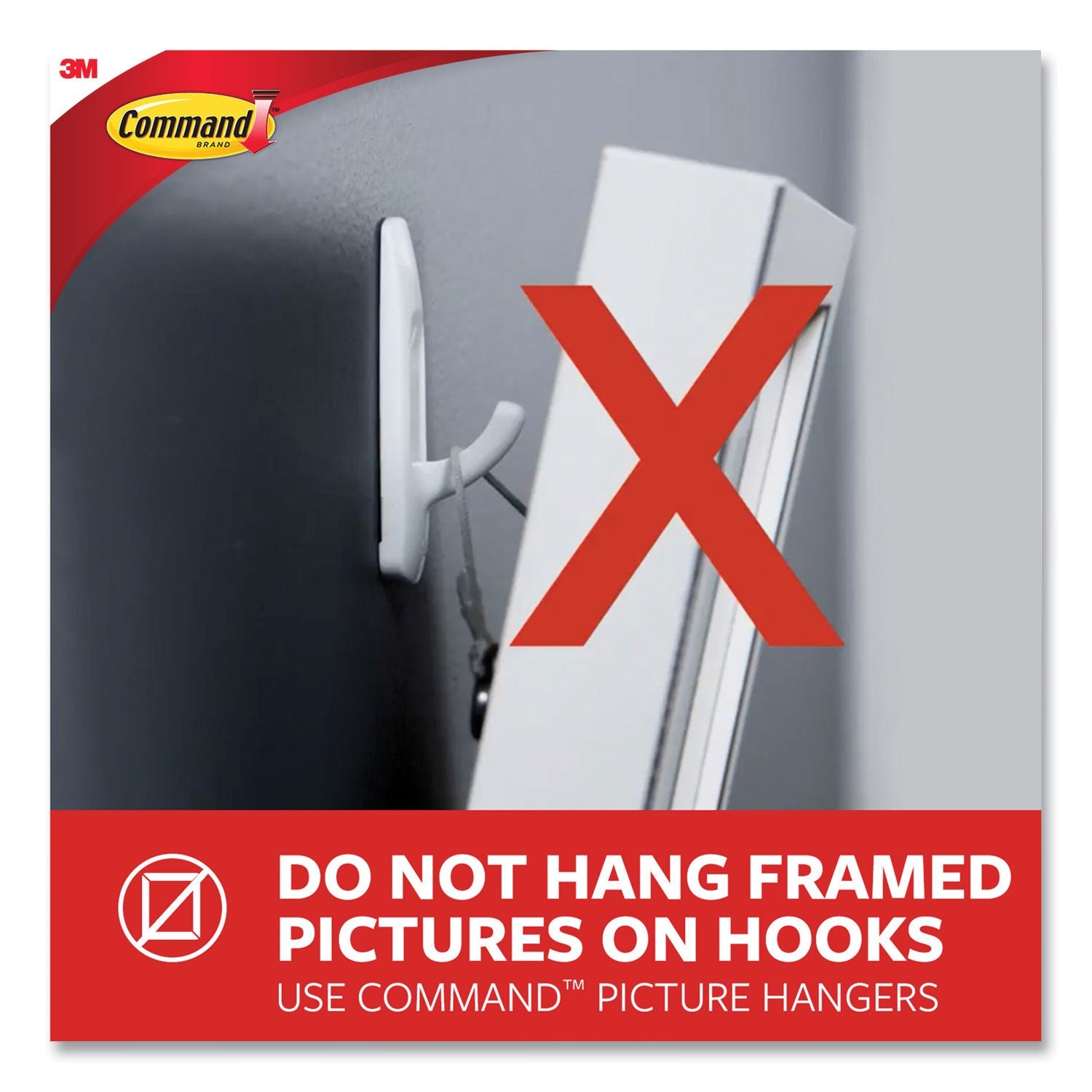 Command™ Medium Bath Hooks Value Pack, Plastic, White, 3 Lb Capacity, 6 Hooks And 6 Strips