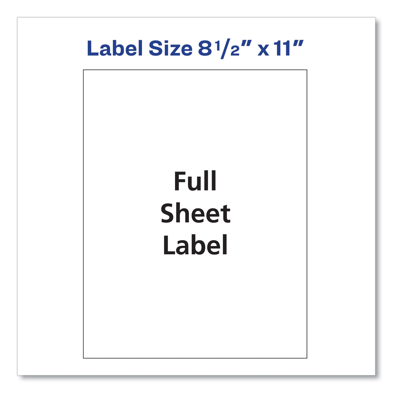 Avery® Shipping Labels With Trueblock Technology, Inkjet Printers, 8.5 X 11, White, 25/pack