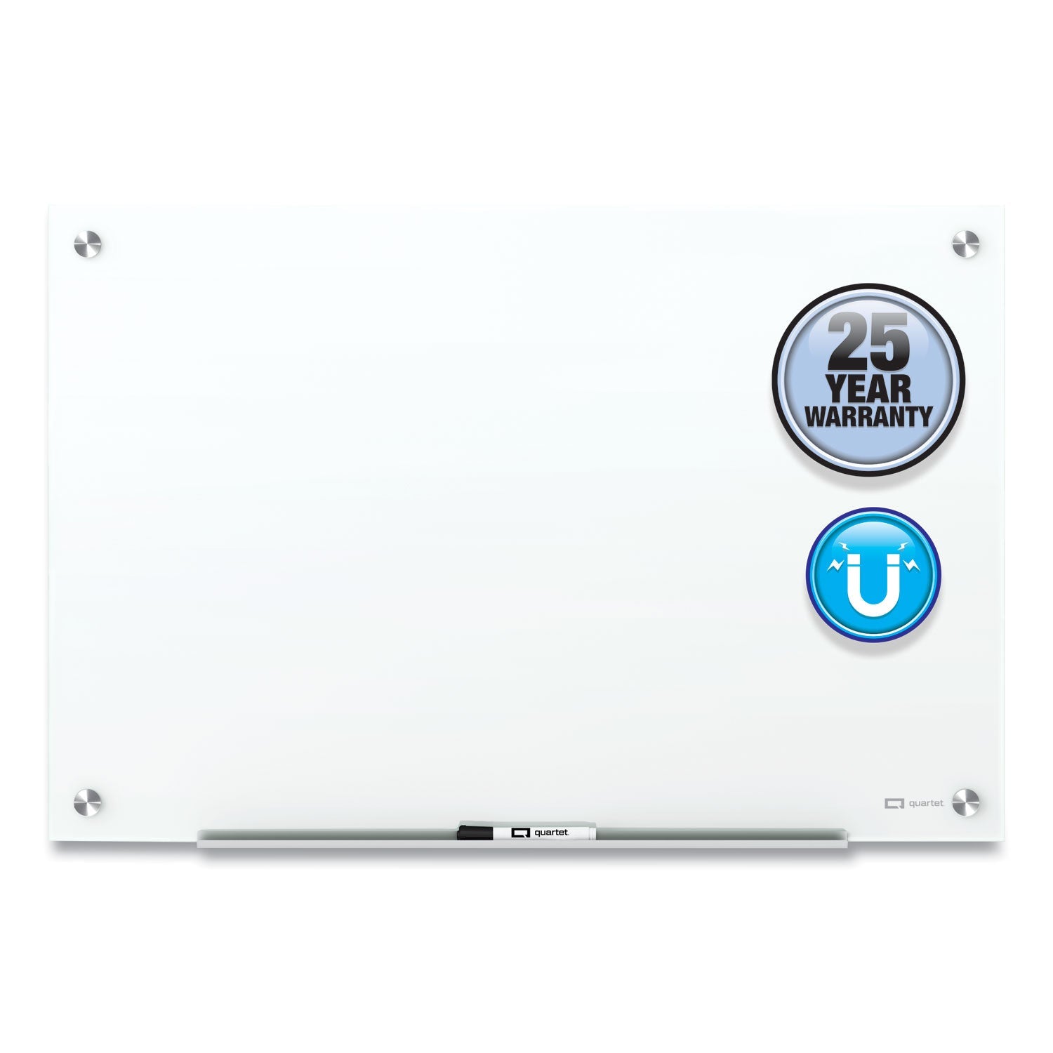 Quartet® Brilliance Glass Dry-Erase Boards, 96" x 48", White Surface