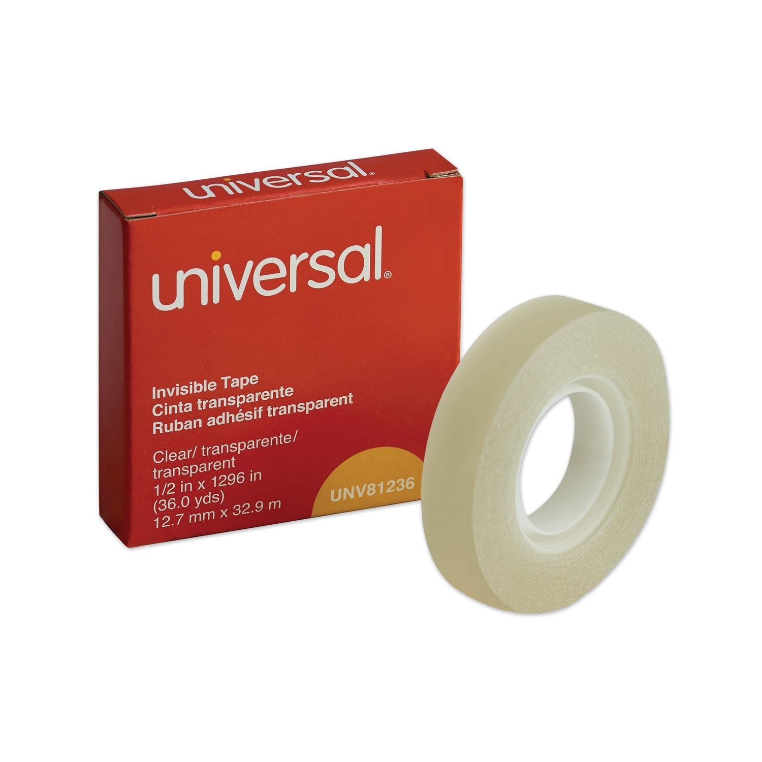 Invisible Tape | 0.5"x36 Yds | Clear