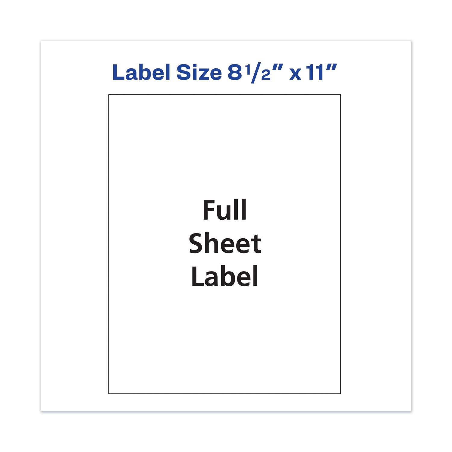 Avery® Copier Mailing Labels, Copiers, 8.5 X 11, White, 100/box