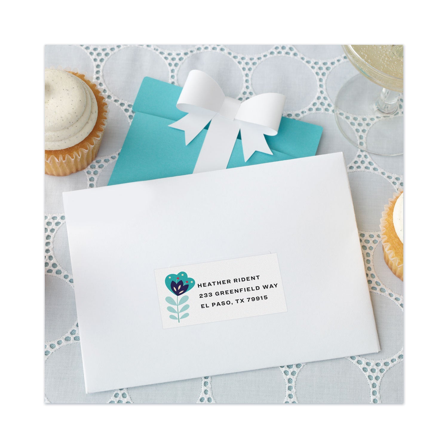 Avery® Copier Mailing Labels, Copiers, 1.5 X 2.81, White, 21/sheet, 100 Sheets/box