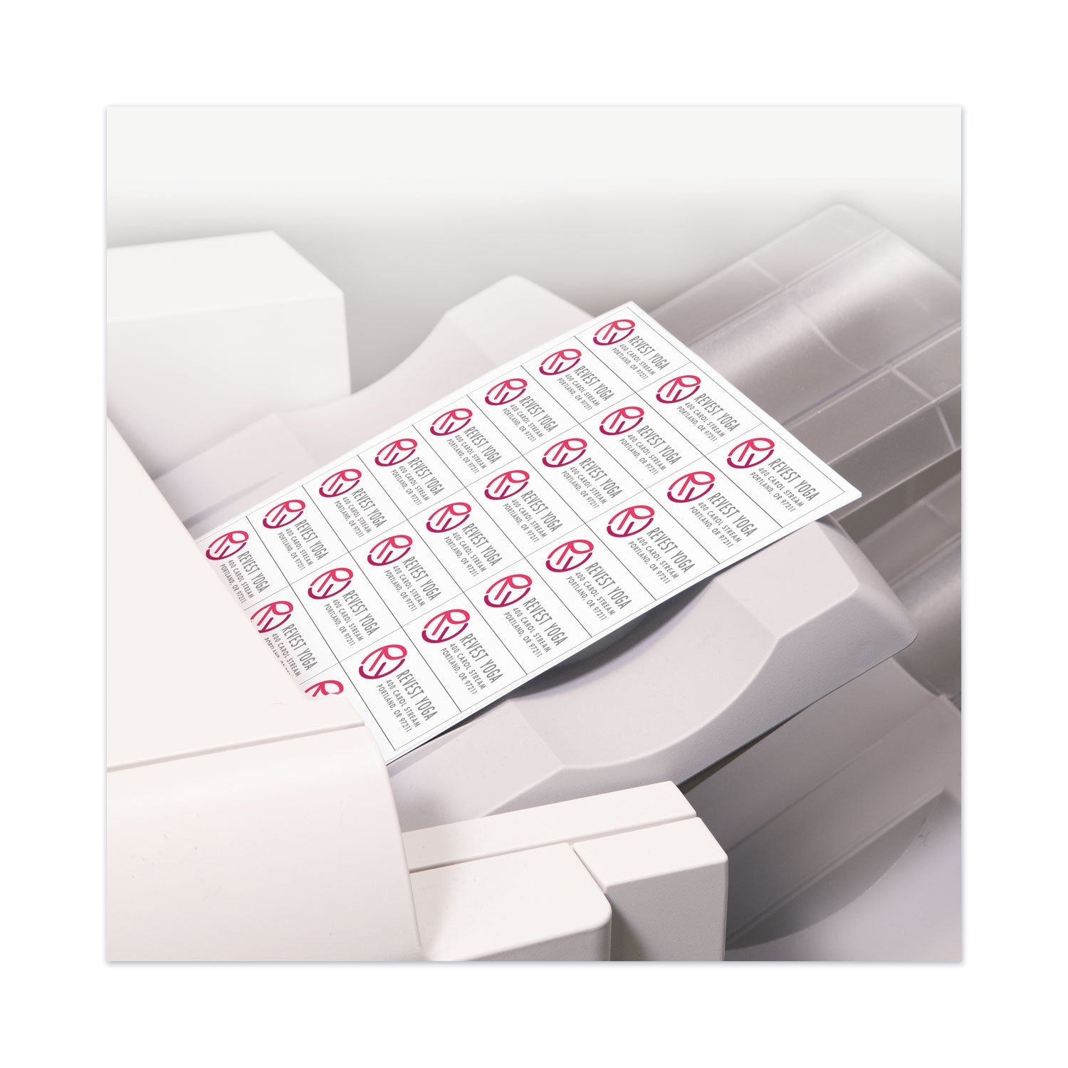 Avery® Copier Mailing Labels, Copiers, 1.38 X 2.81, White, 24/sheet, 100 Sheets/box