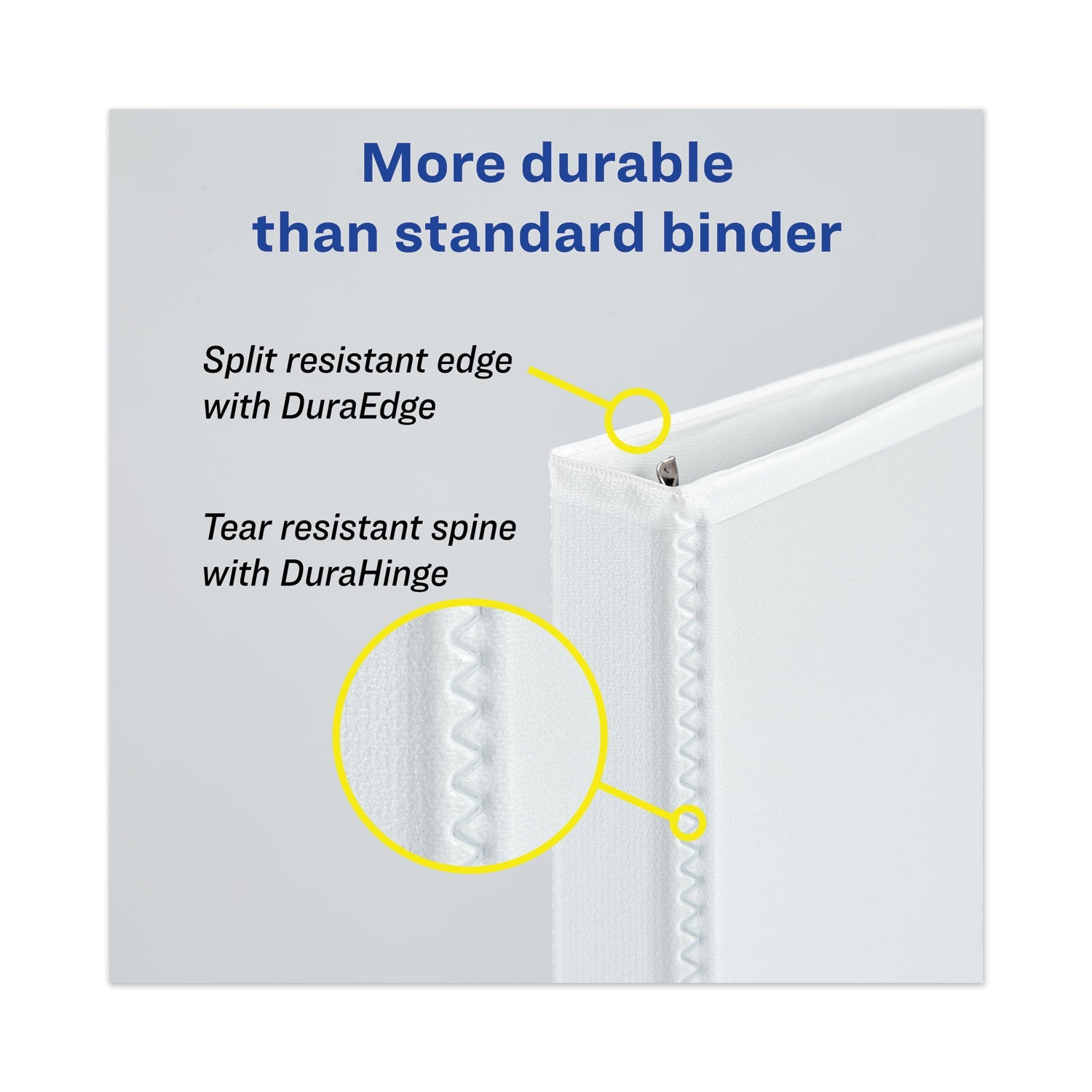 Avery® Heavy-Duty View Binder With Durahinge And Locking One Touch Ezd Rings, 3 Rings, 5" Capacity, 11 X 8.5, Red