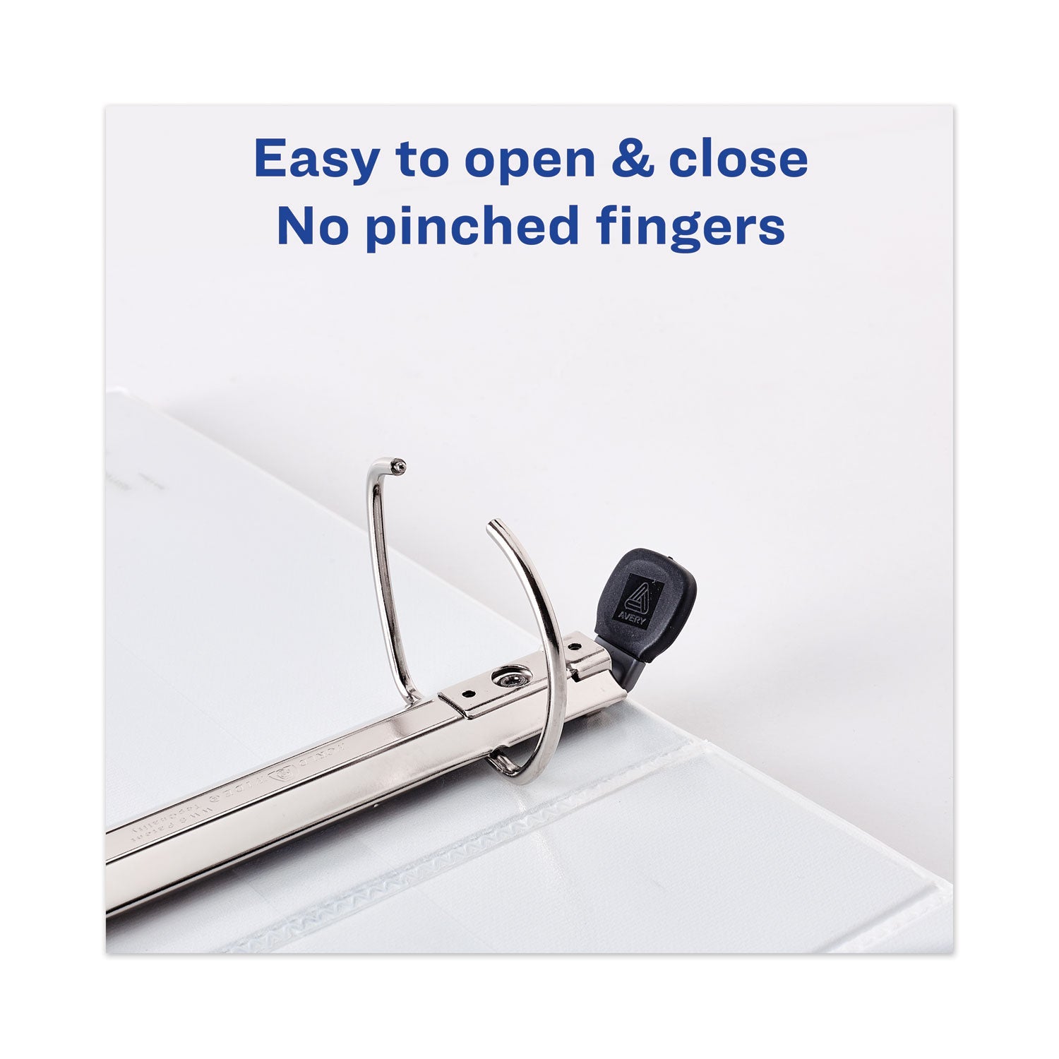 Avery® Heavy-Duty View Binder With Durahinge And One Touch Ezd Rings, 3 Rings, 2" Capacity, 11 X 8.5, Black