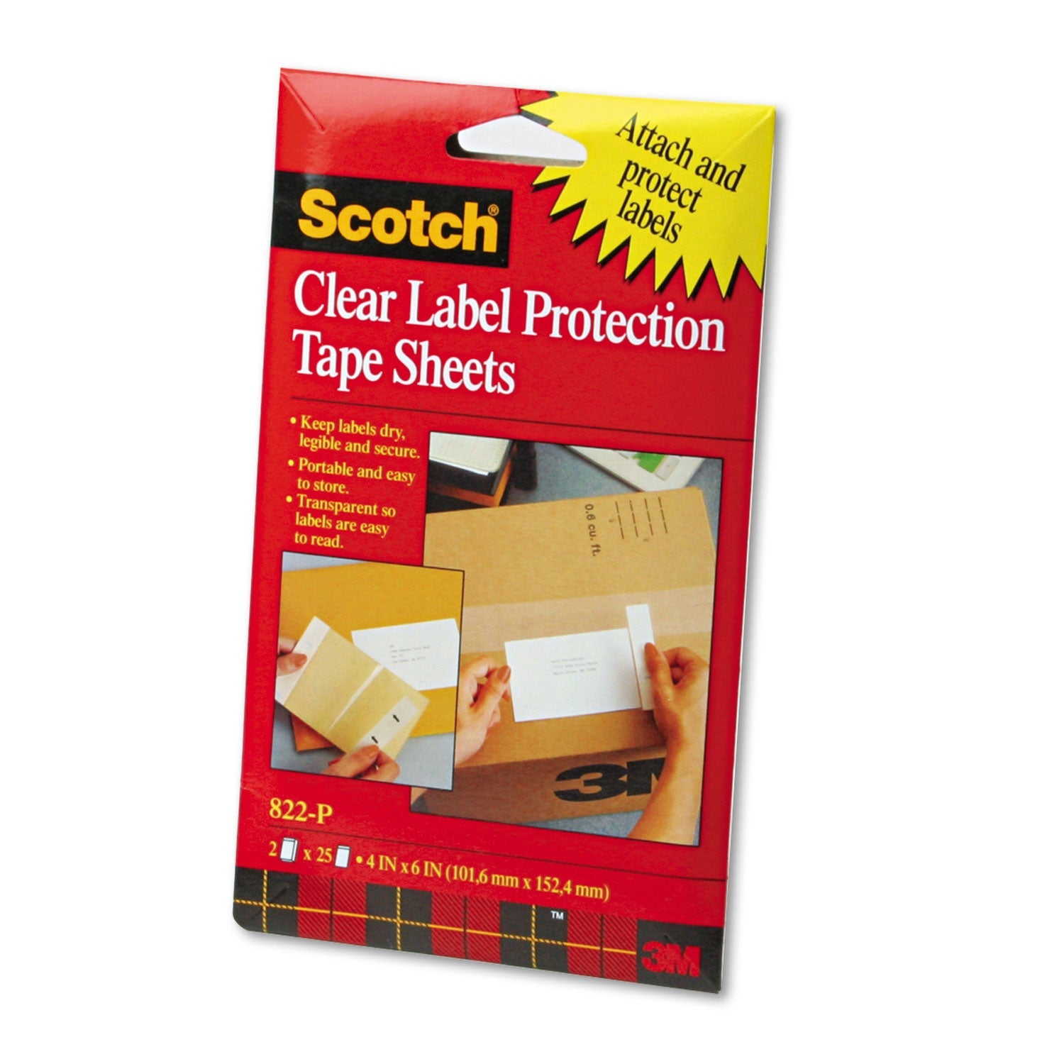 Label Protection Tape Sheets | 4x6, 50-Sheets