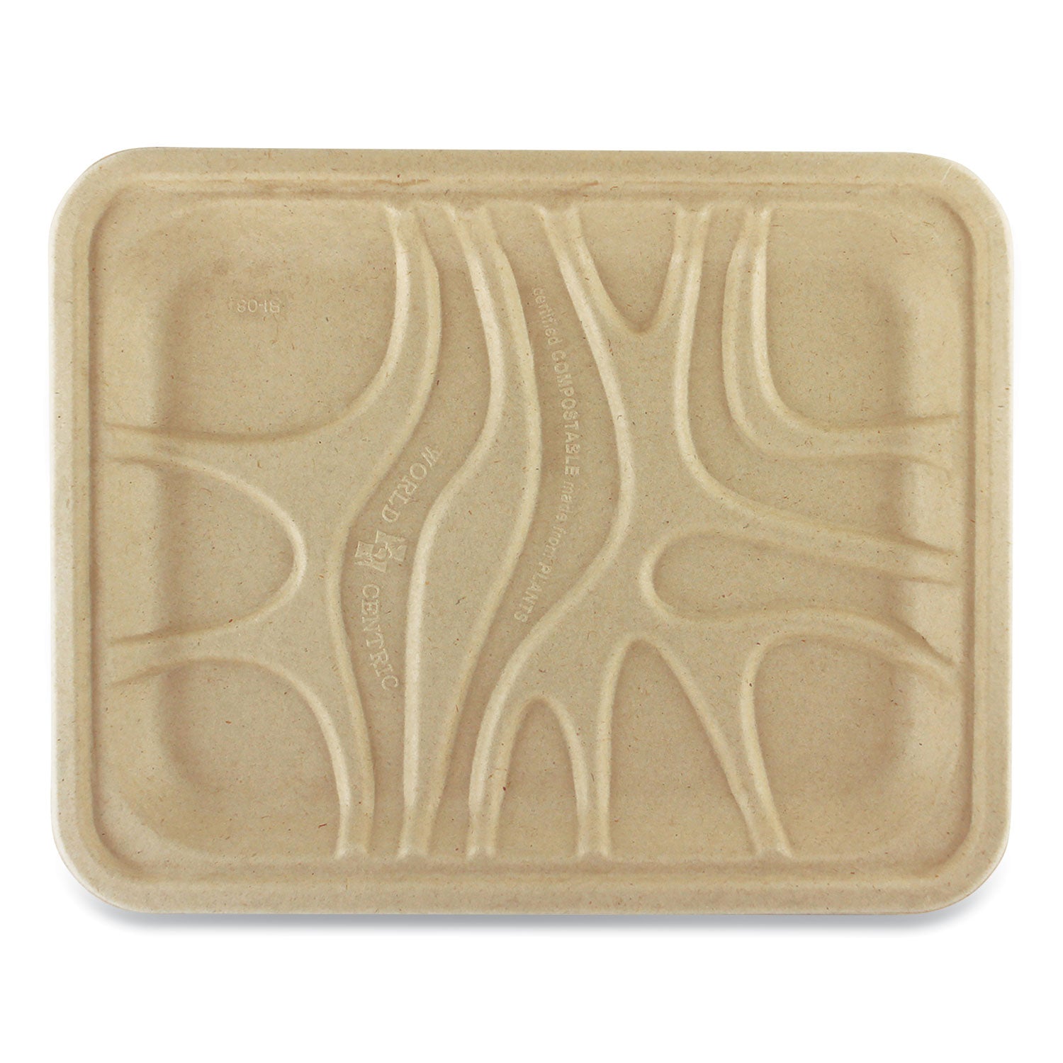 World Centric® Fiber Trays, 9.1 x 7.1 x 0.7, Natural, Paper, 500/Carton