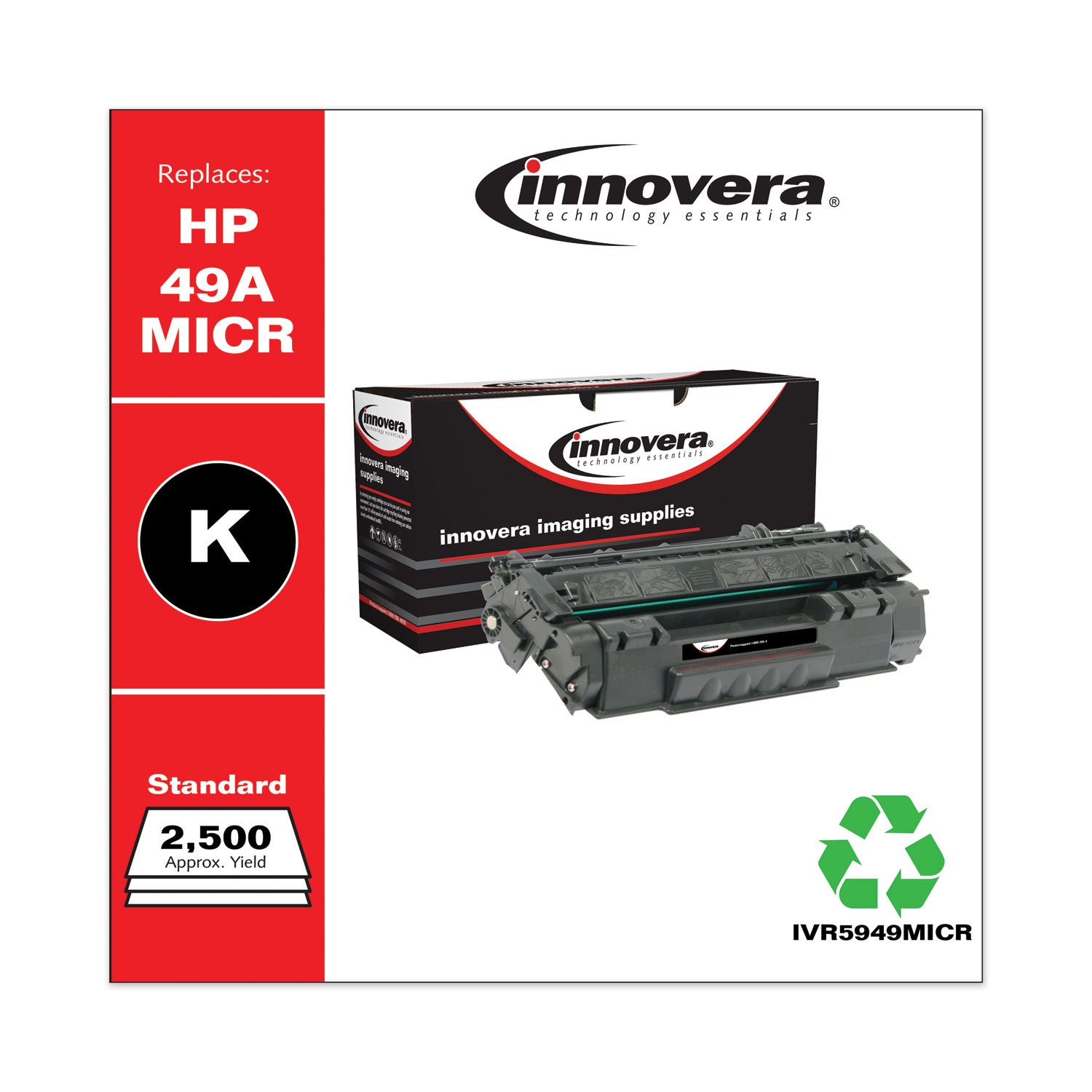 Remanufactured Black MICR Toner | 2.5k Page Yield