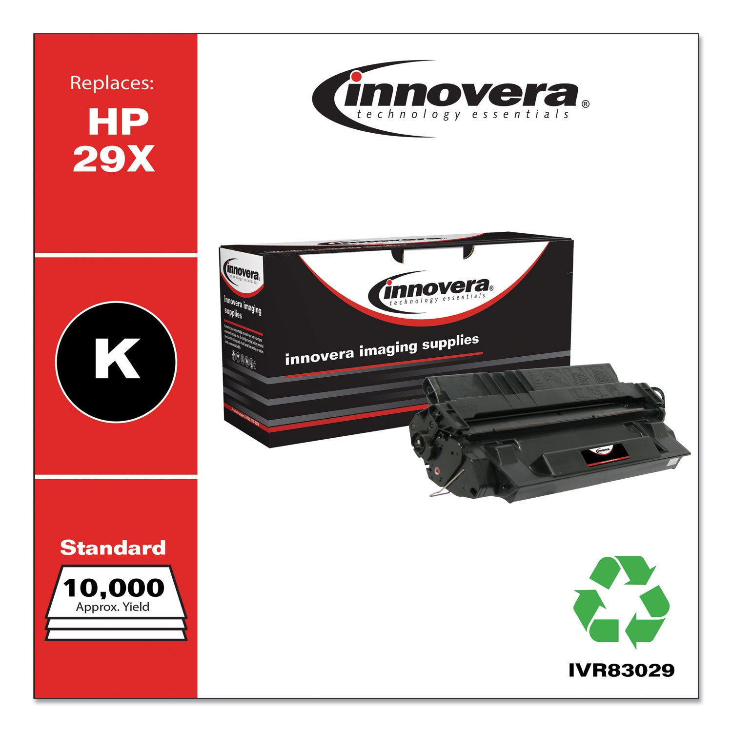 Innovera® Remanufactured Black High-Yield Toner, Replacement for 29X (C4129X), 10,000 Page-Yield - Bloom Skins