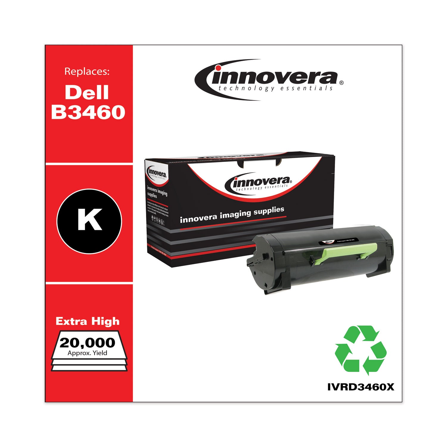 Innovera® Remanufactured Black Extra High-Yield Toner, Replacement for 331-9808, 20,000 Page-Yield - Bloom Skins