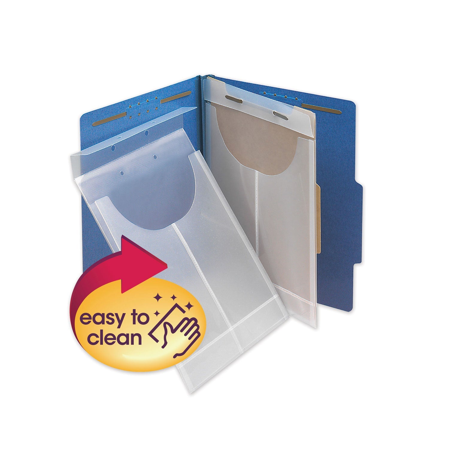 Smead Two-Hole Poly Expanding Jackets | Clear