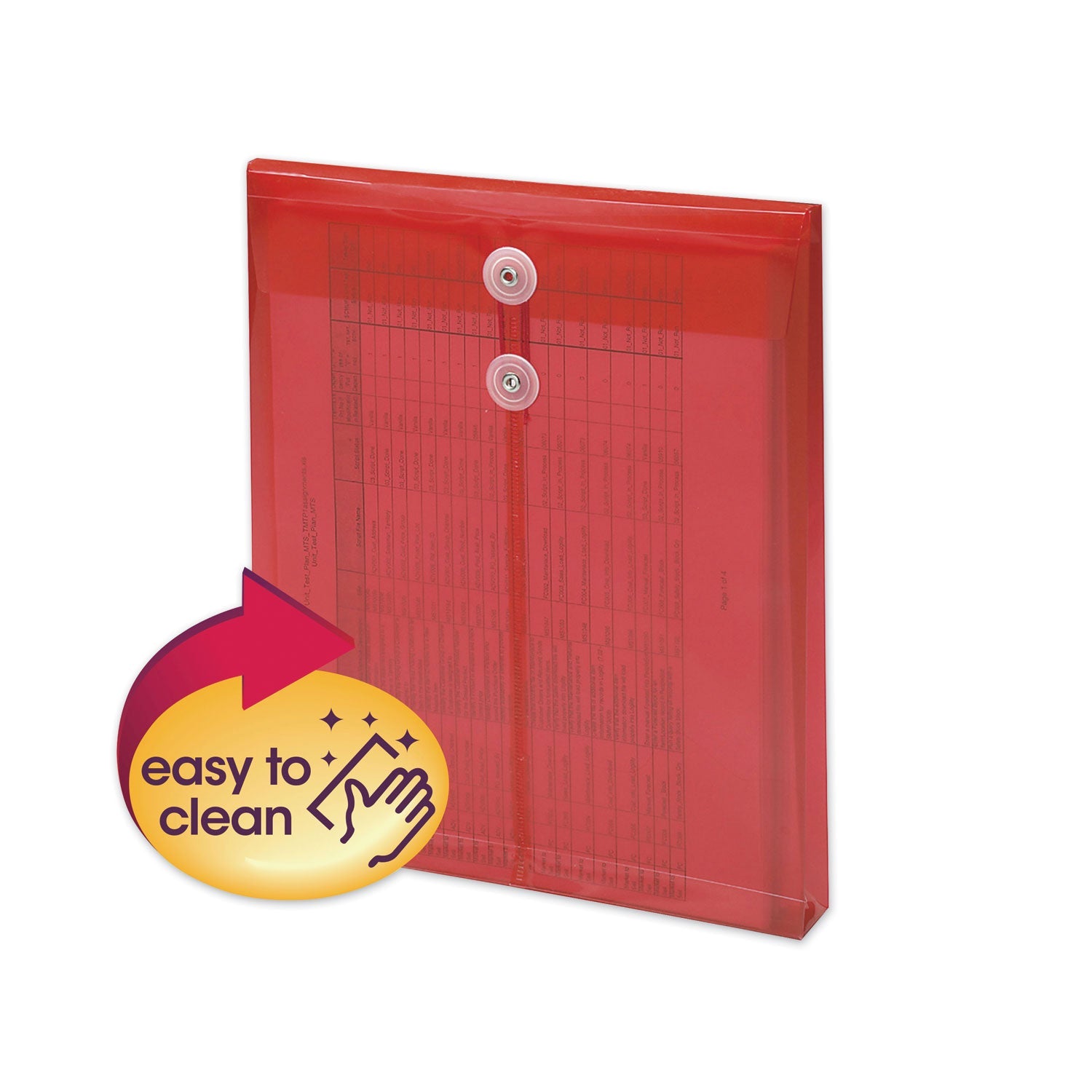 Poly Interoffice Envelopes | Vertical, Red, 5/Pack