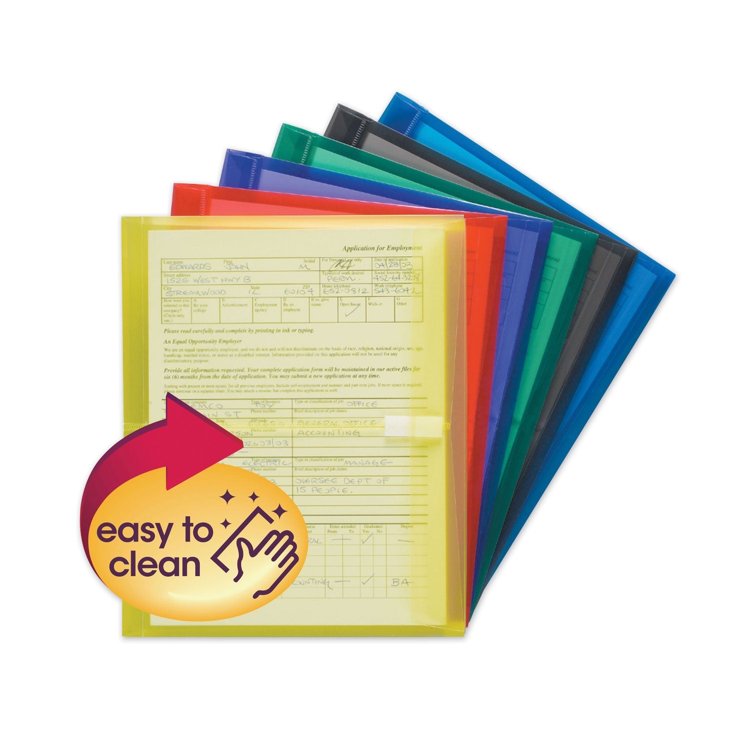 Poly Side-Load Envelopes | Assorted, 6/Pack, Smead