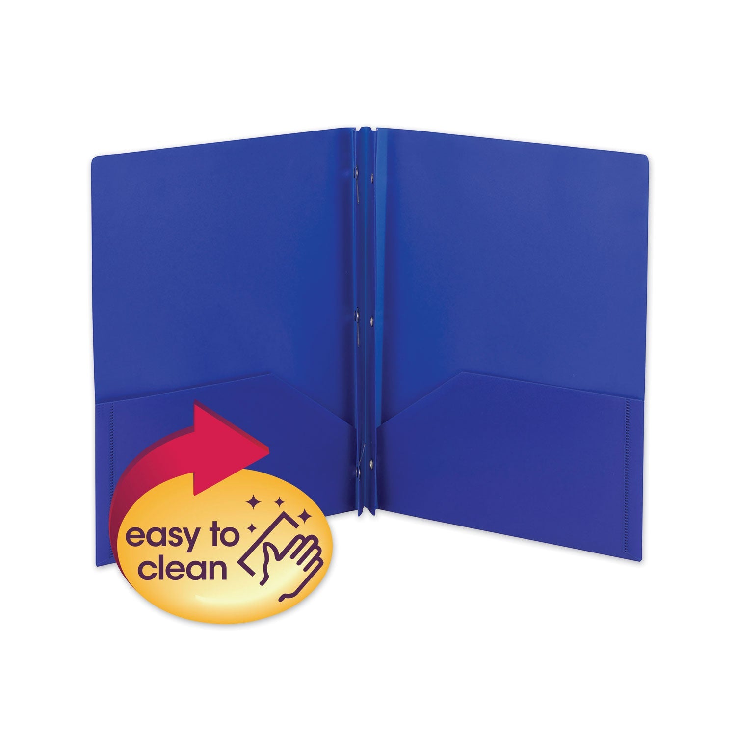 Poly Two-Pocket Folder With Fasteners | 25/Box