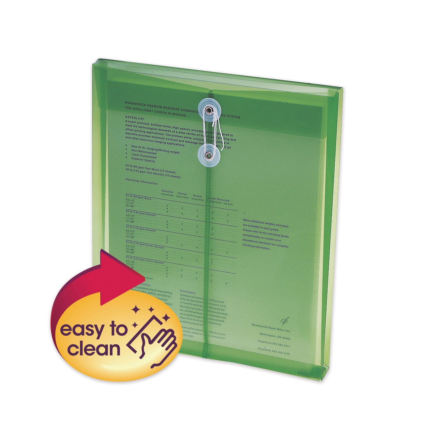 Poly Interoffice Envelopes | Vertical, Green, 5/Pack
