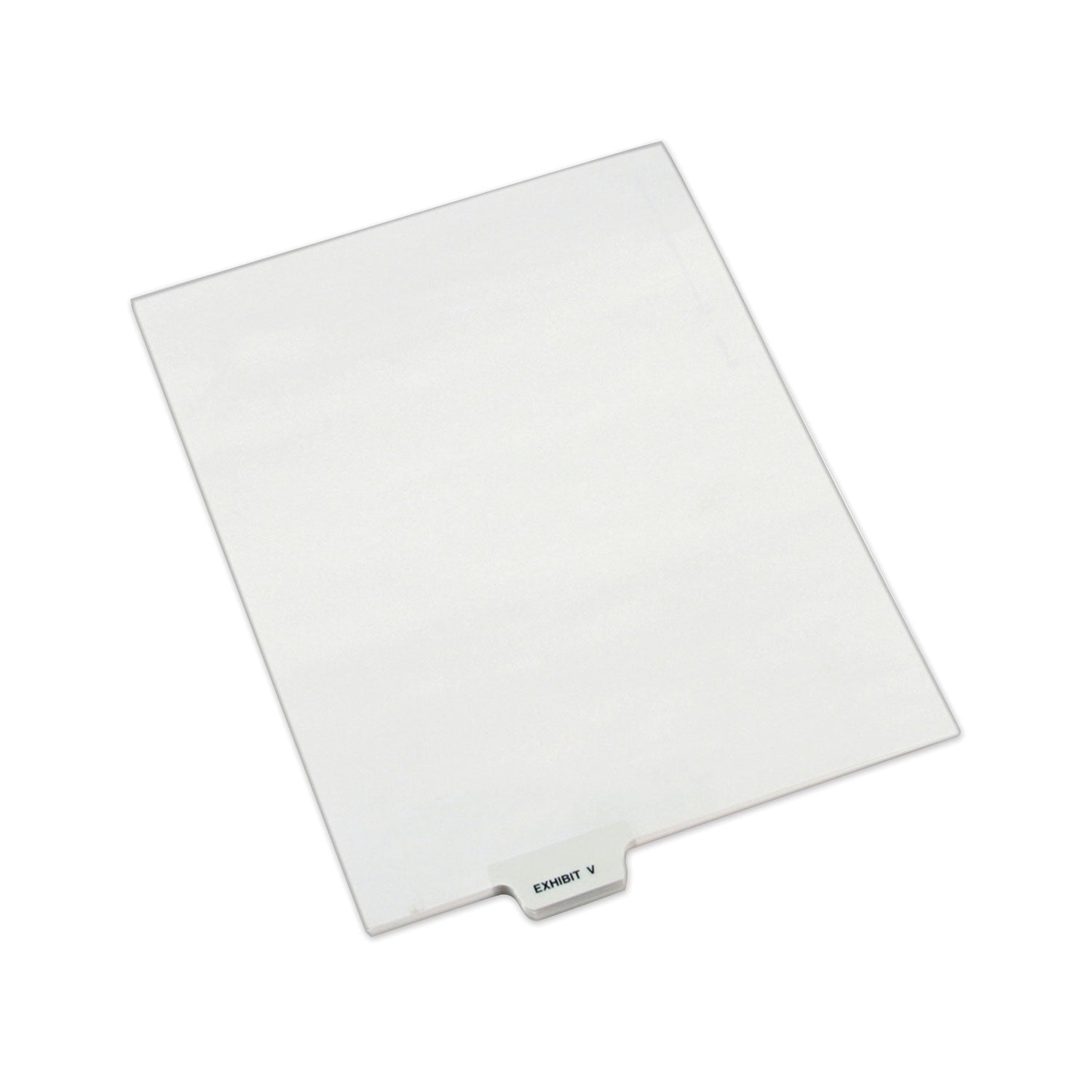 Avery® Avery-Style Preprinted Legal Bottom Tab Dividers, 26-Tab, Exhibit V, 11 x 8.5, White, 25/Pack