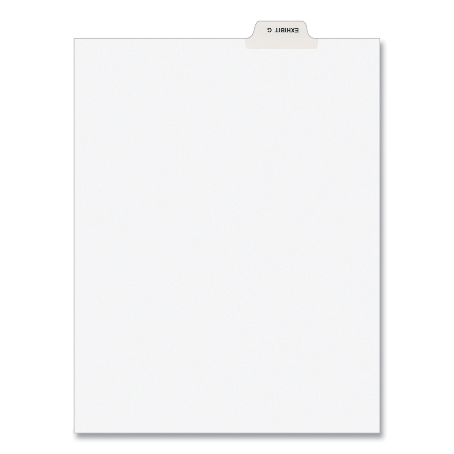 Avery® Avery-Style Preprinted Legal Bottom Tab Divider, 26-Tab, Exhibit G, 11 x 8.5, White, 25/PK