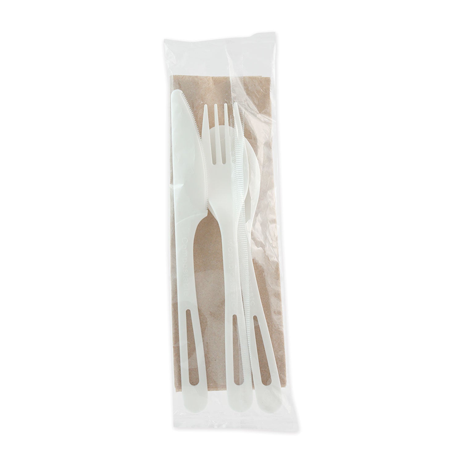 TPLA Compostable Cutlery Kit | 4-Piece | 250-Ct