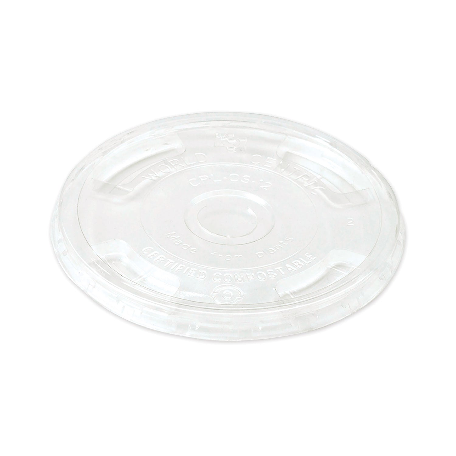 PLA Clear Cold Cup Lids | Flat | 1,000-Carton