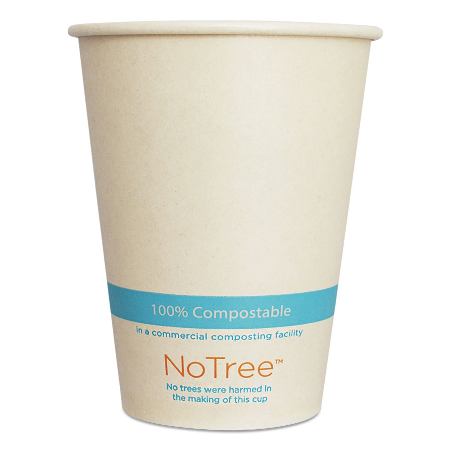 Notree Paper Hot Cups | 12 Oz | Natural | 1000-Ct