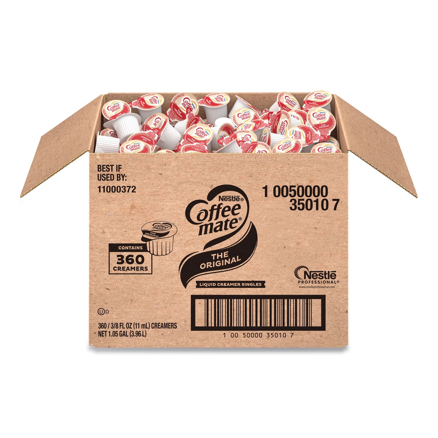 Coffee mate® Liquid Coffee Creamer, Original, 0.38 Oz Mini Cups, 360/carton