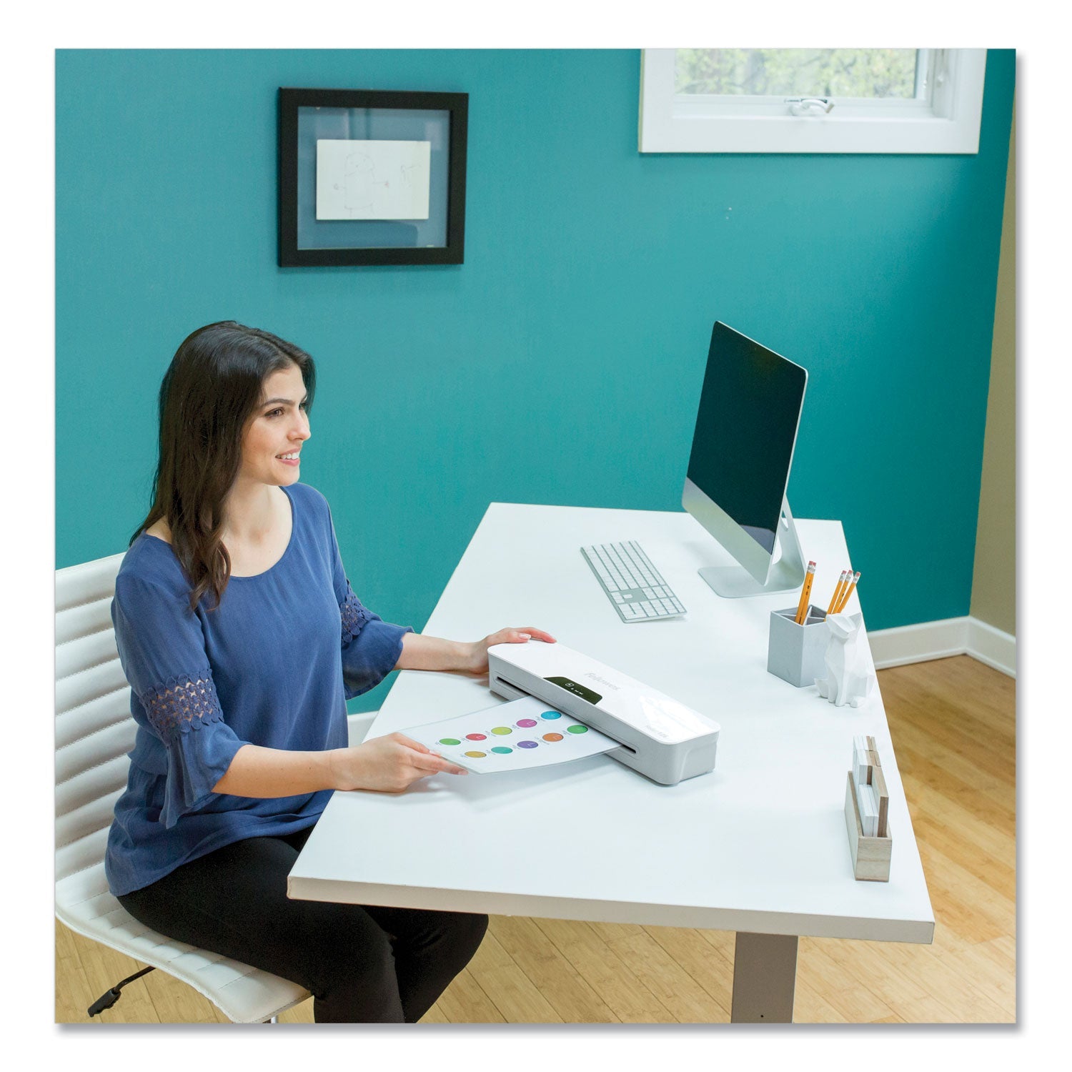 Fellowes® Halo Laminator, Two Rollers, 12.5" Max Document Width, 5 Mil Max Document Thickness