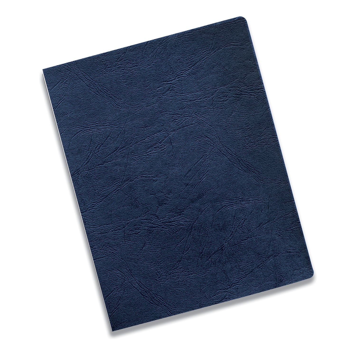 Fellowes® Expressions Classic Grain Texture Presentation Covers for Binding Systems, Navy, 11.25 x 8.75, Unpunched, 200/Pack