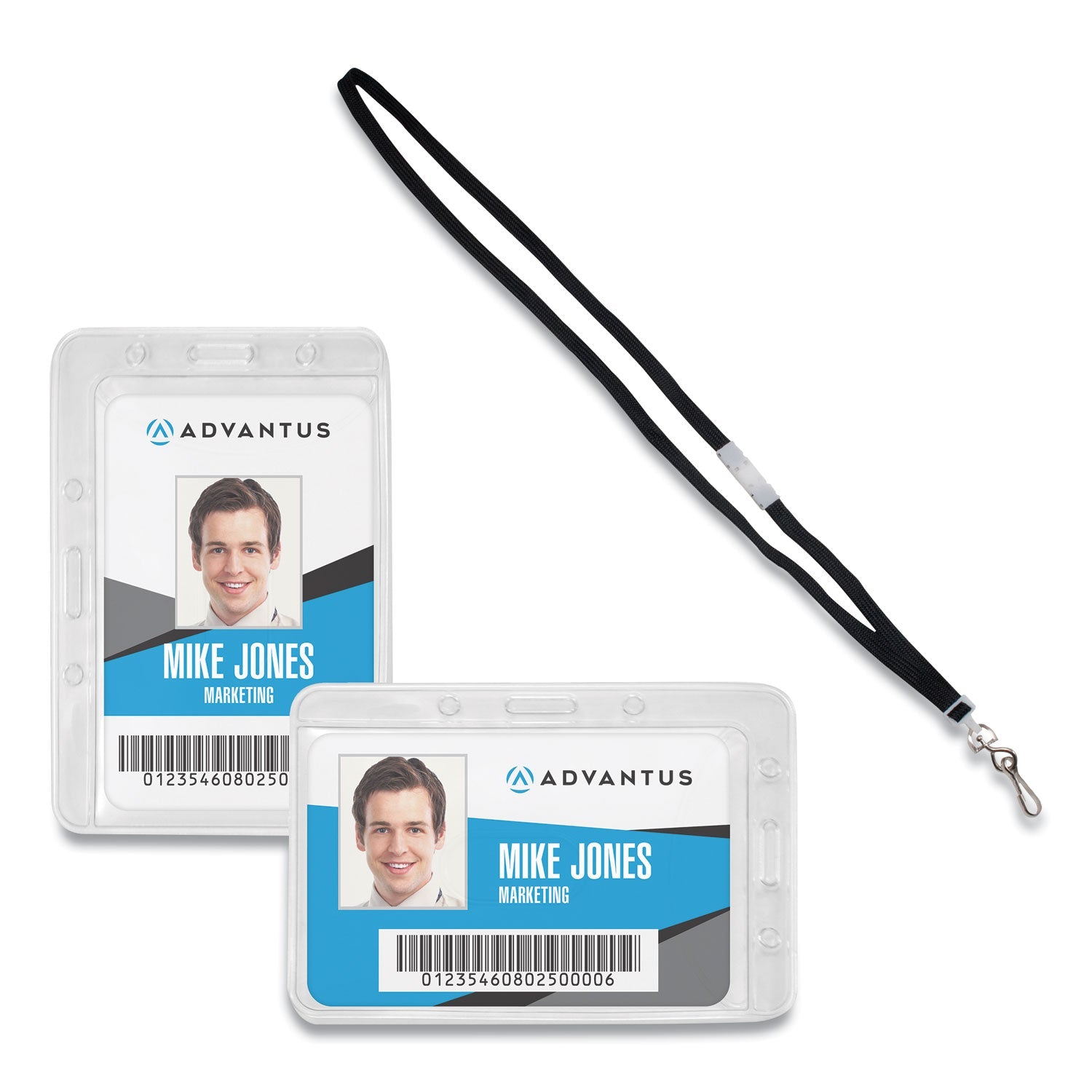 ID Security Badge Lanyard Combo | 20-Pack