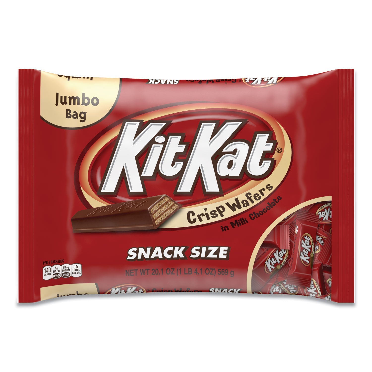 Kit Kat® Snack Size, Crisp Wafers In Milk Chocolate, 20.1 Oz Bag