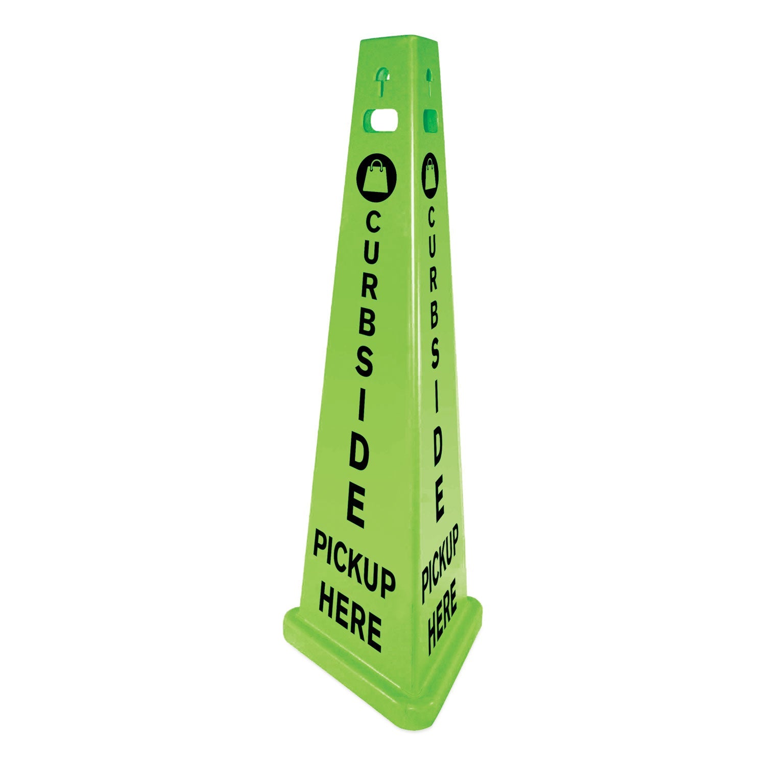 Curbside Pickup Sign | 3-Sided Fluorescent
