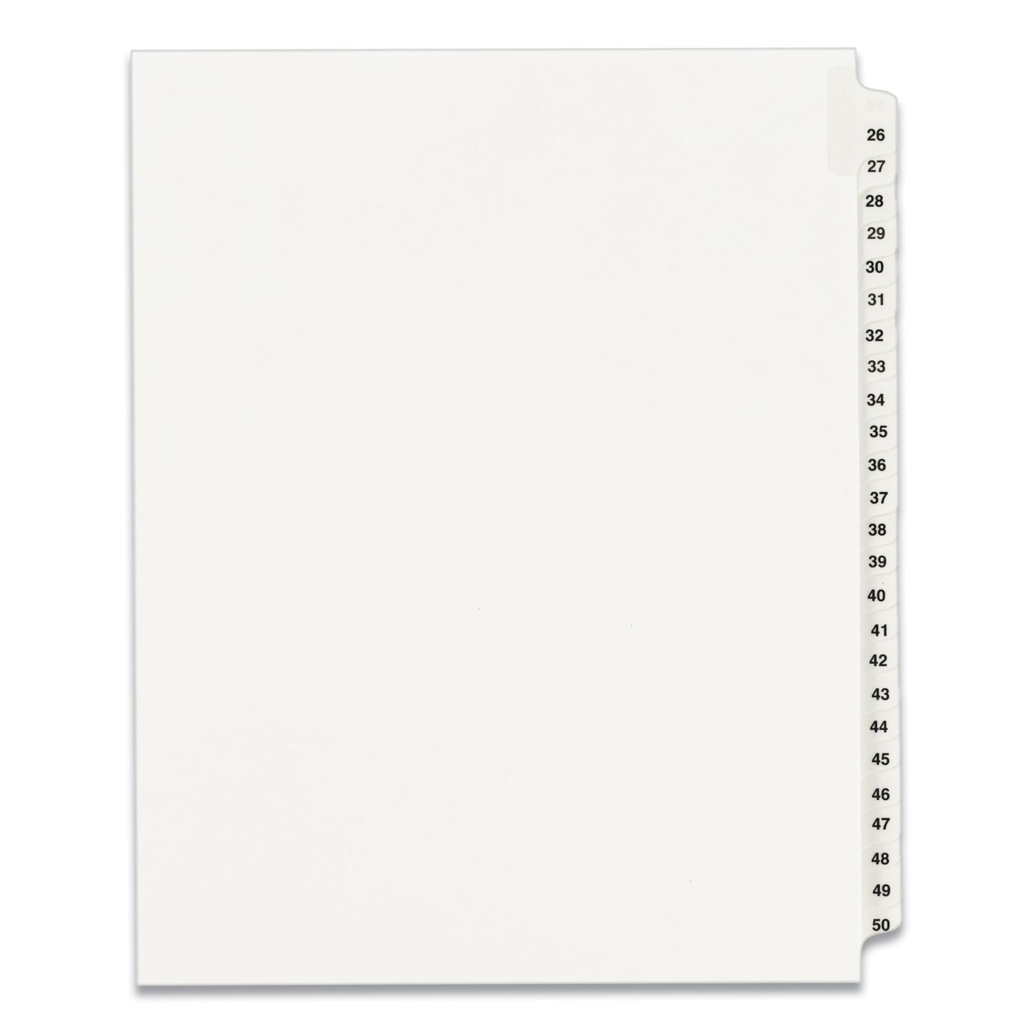 Legal Exhibit Dividers | Tabs 26-50 | Avery®