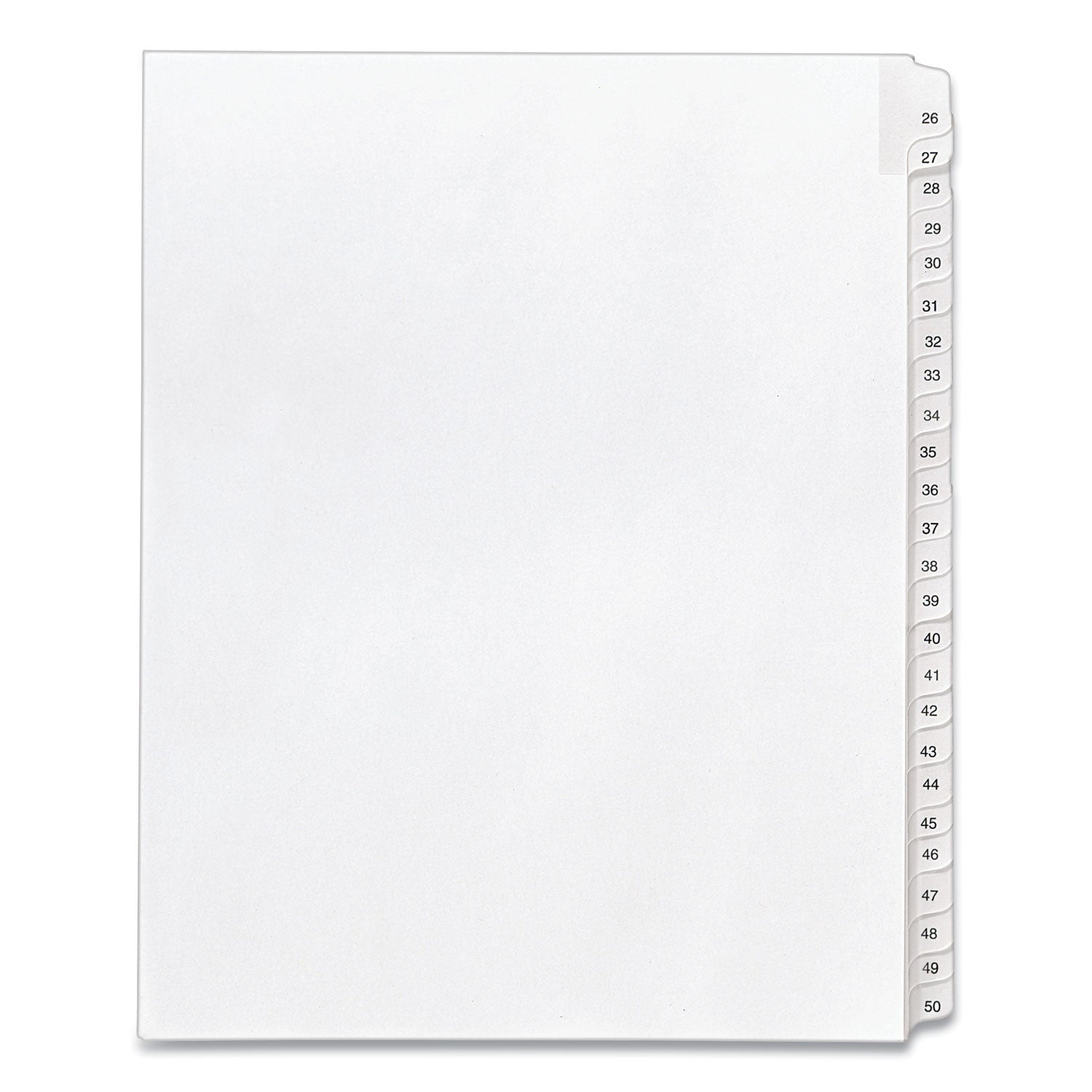 Preprinted Legal Exhibit Side Tab Dividers | 25-Tab