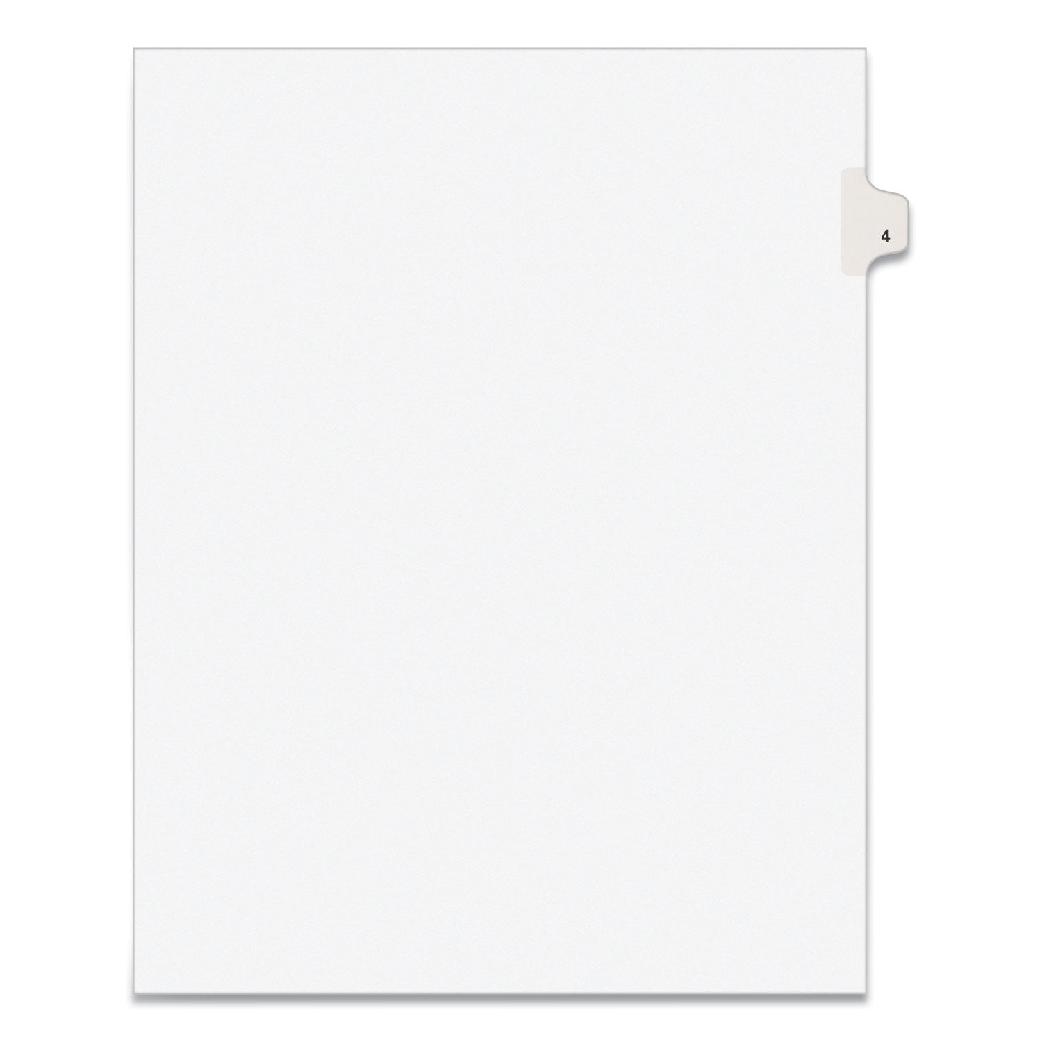 Preprinted Legal Exhibit Side Tab Dividers | 10-Tab