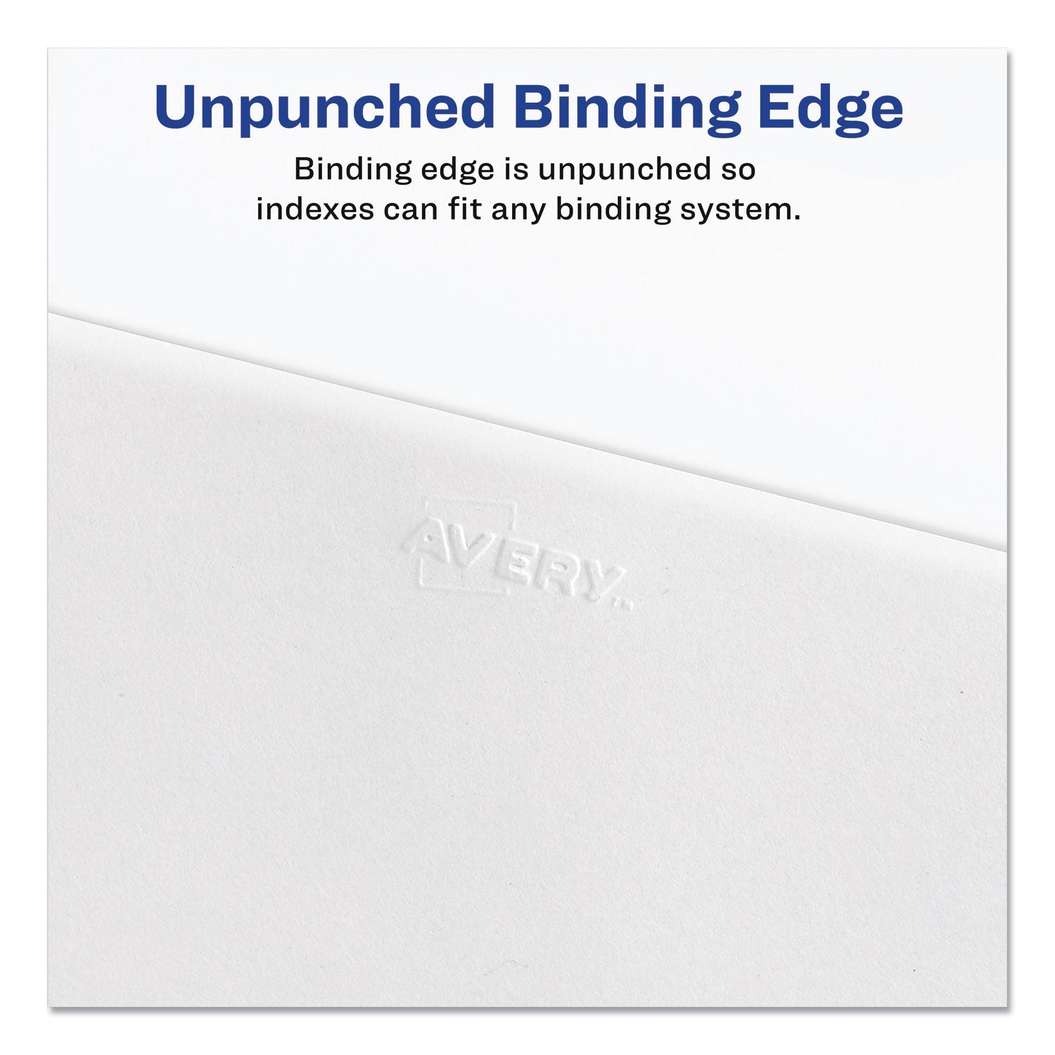 Avery® Preprinted Legal Exhibit Side Tab Index Dividers, Avery Style, 26-Tab, 26 To 50, 11 X 8.5, White, 1 Set