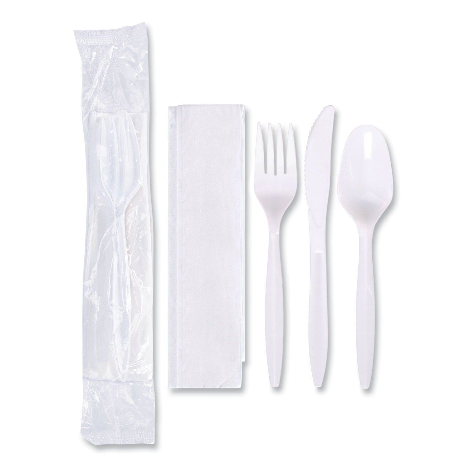 Economy Cutlery Kit | Fork/Knife/Spoon, 250-ct