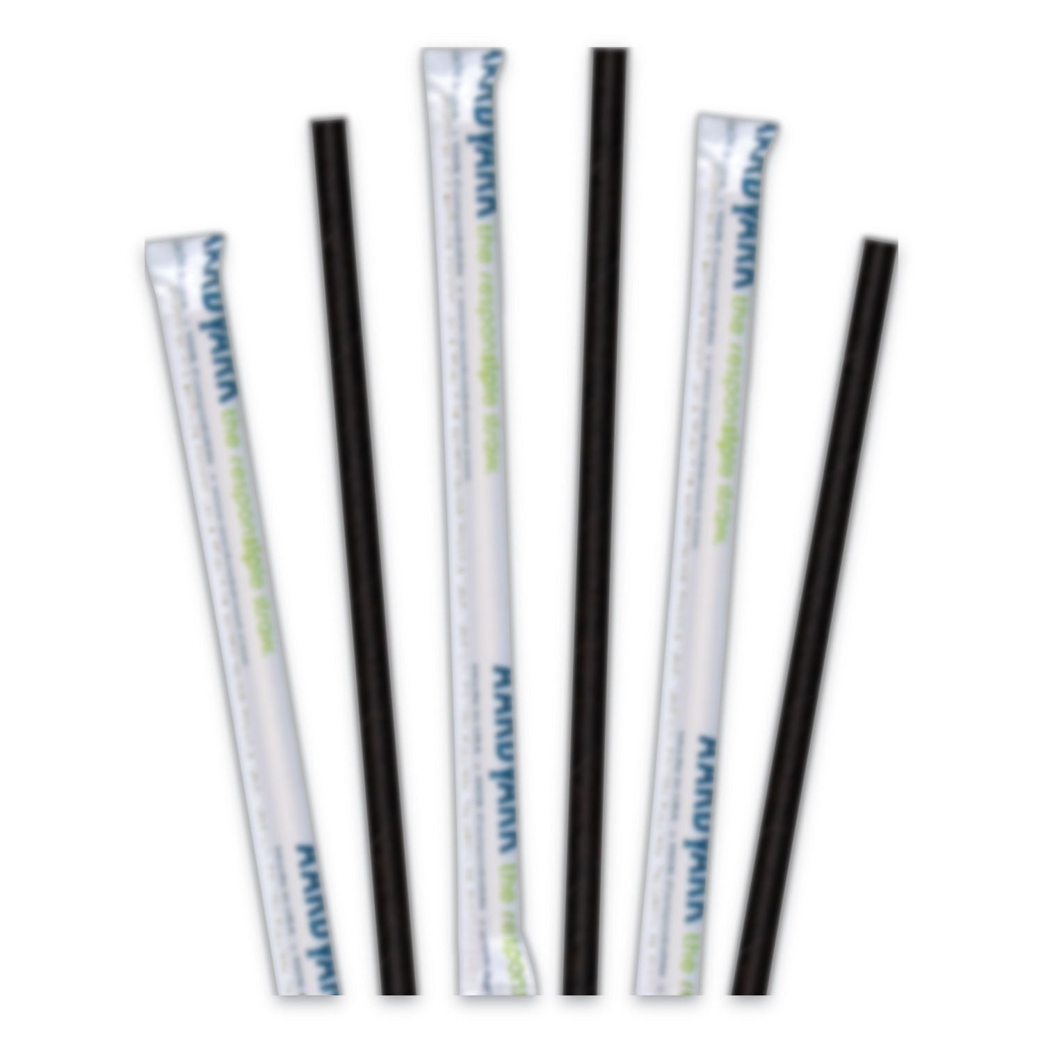 Aardvark Paper Straws | 5.75" Black, 3200-ct