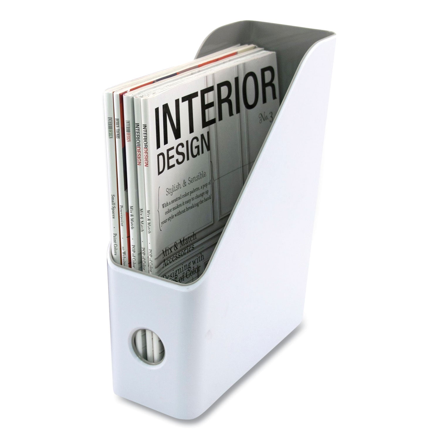 Fusion Magazine File | White/Gray | Advantus
