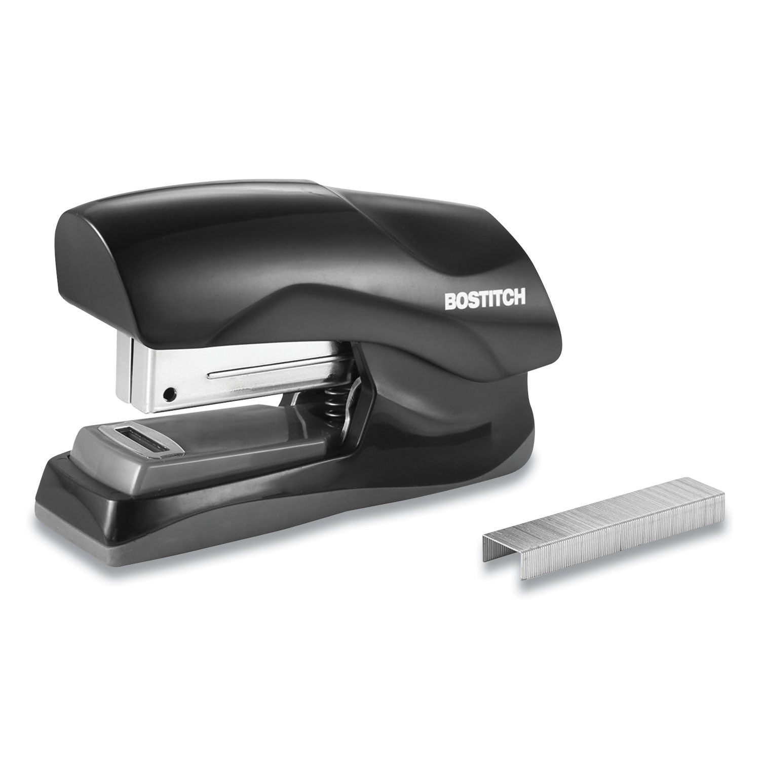 Flat Clinch Stapler | 40-Sheet Capacity | Black