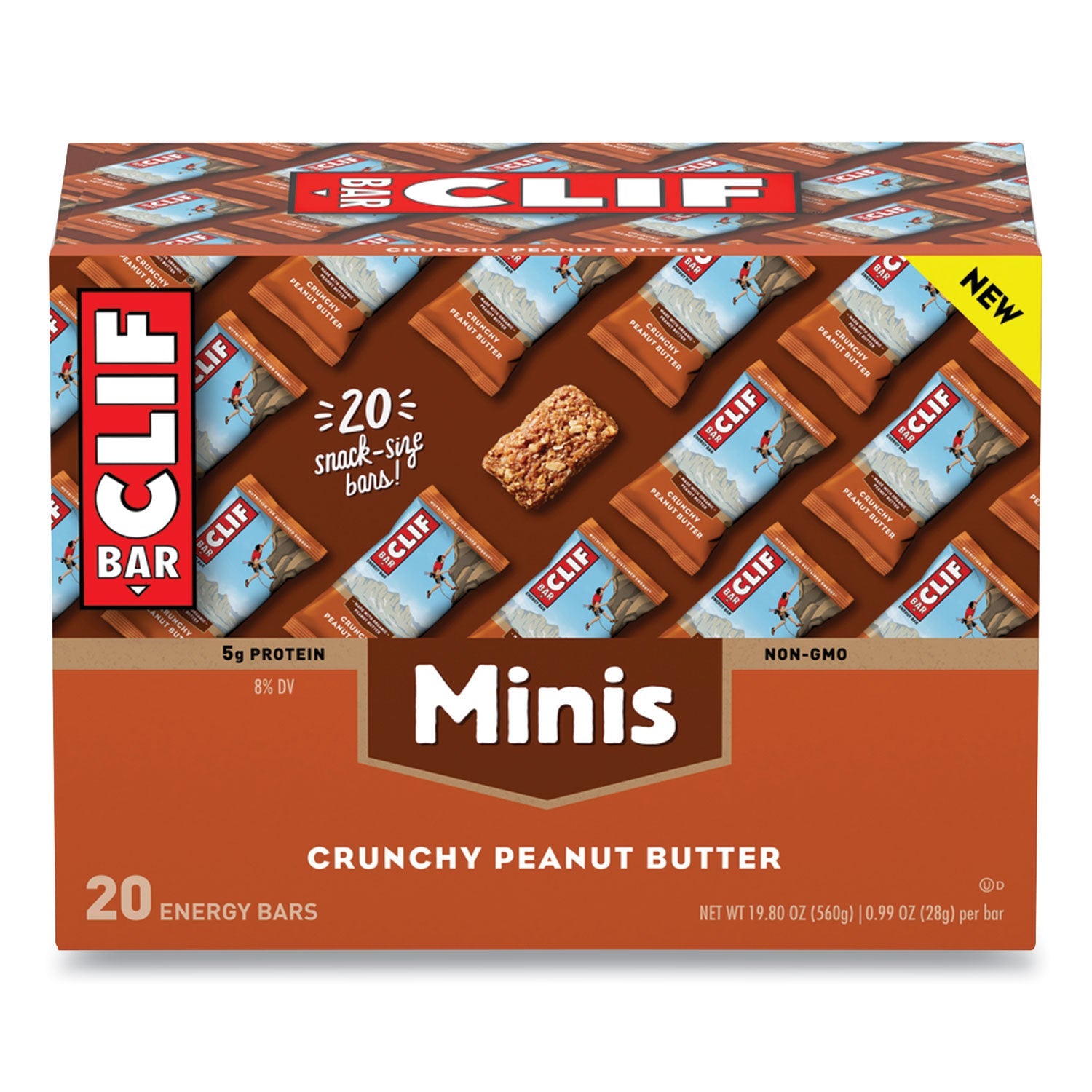 Energy Bar Minis | CLIF® Bar Peanut Butter 20-Box