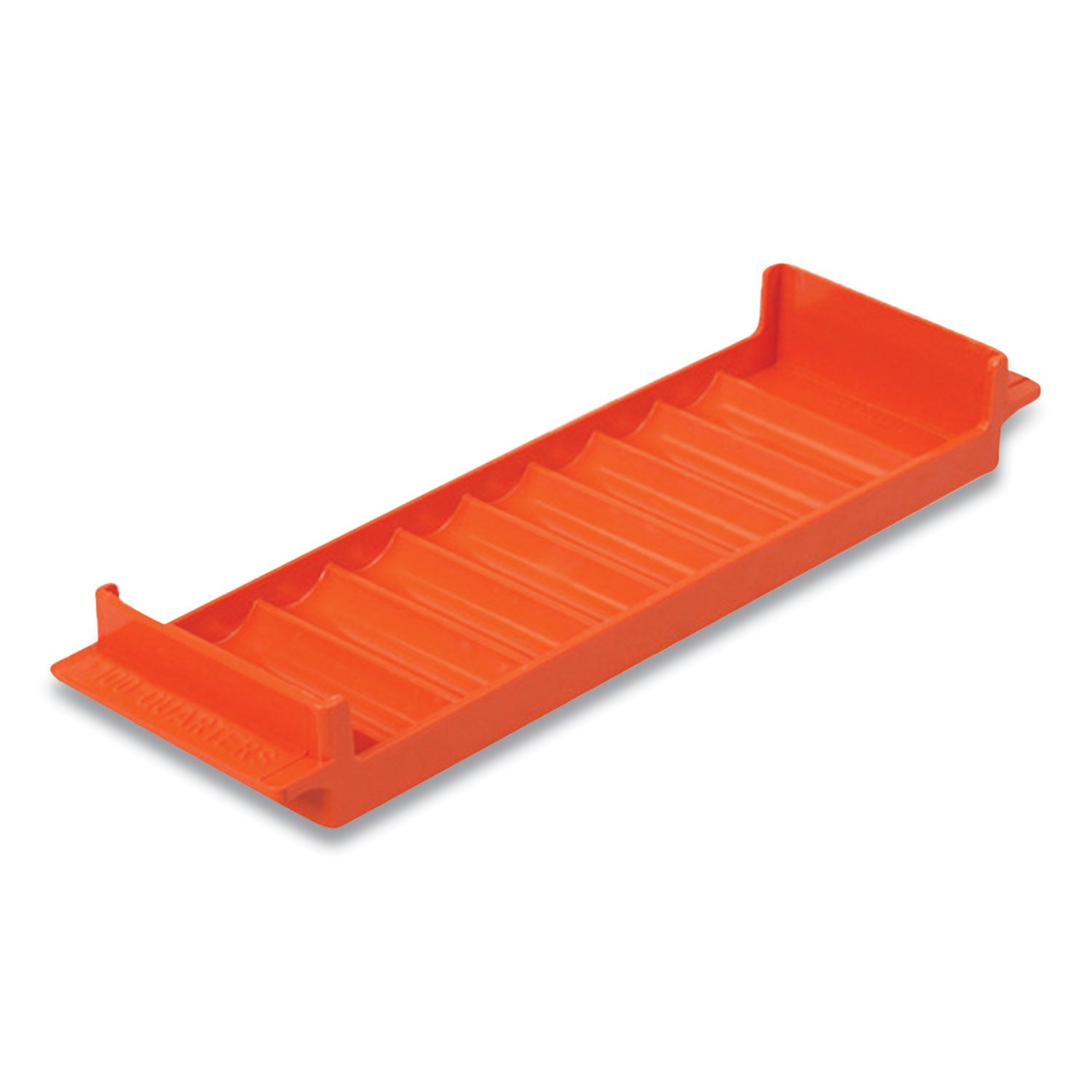 Stackable Plastic Coin Tray | Quarters, Orange