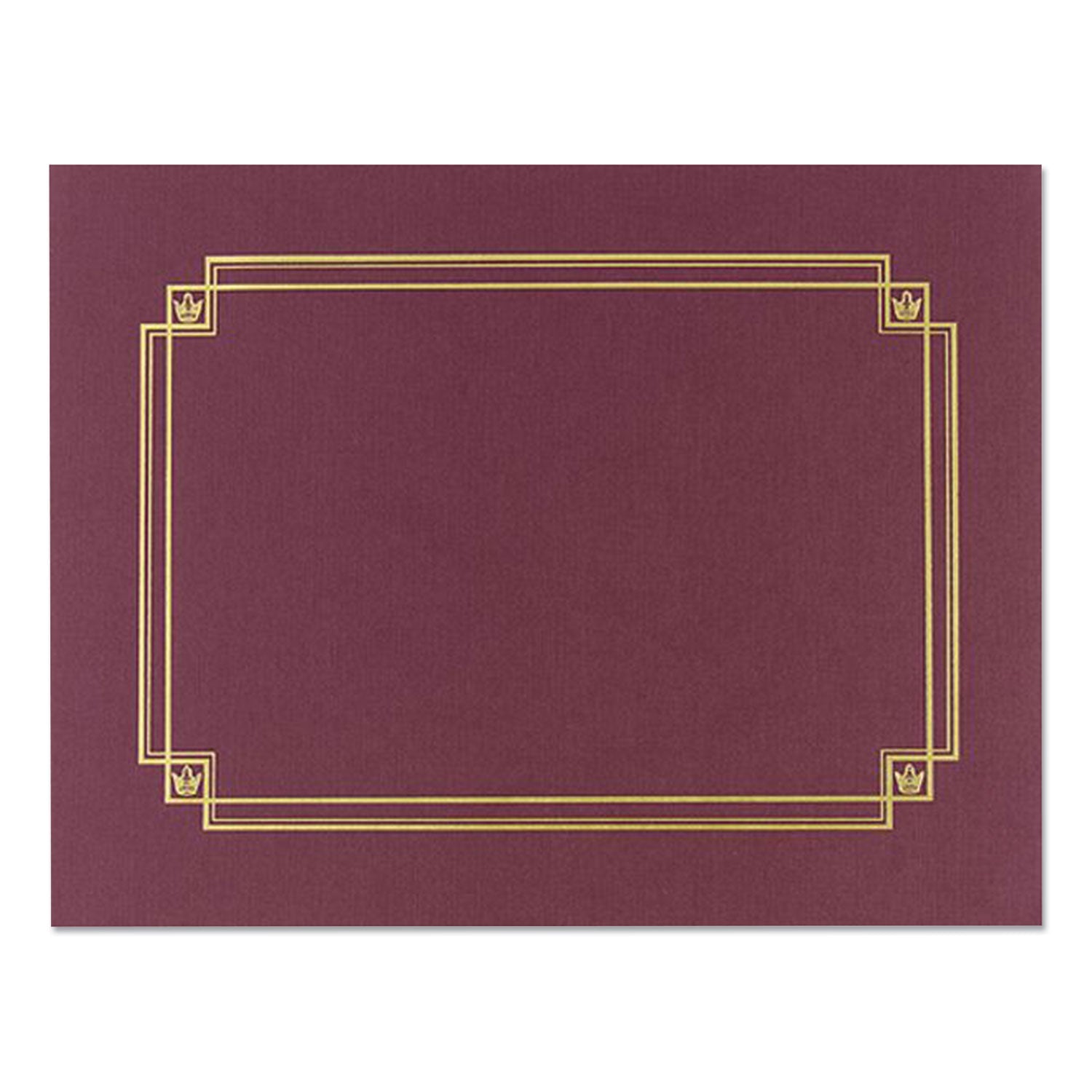Great Papers!® Premium Textured Certificate Holder, 12.65 X 9.75, Burgundy, 3/pack