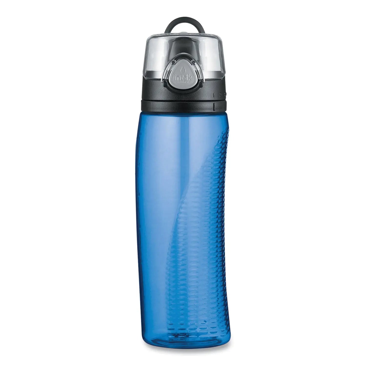 Thermos® Intak by Thermos Hydration Bottle with Meter, 24 oz, Plastic, Blue