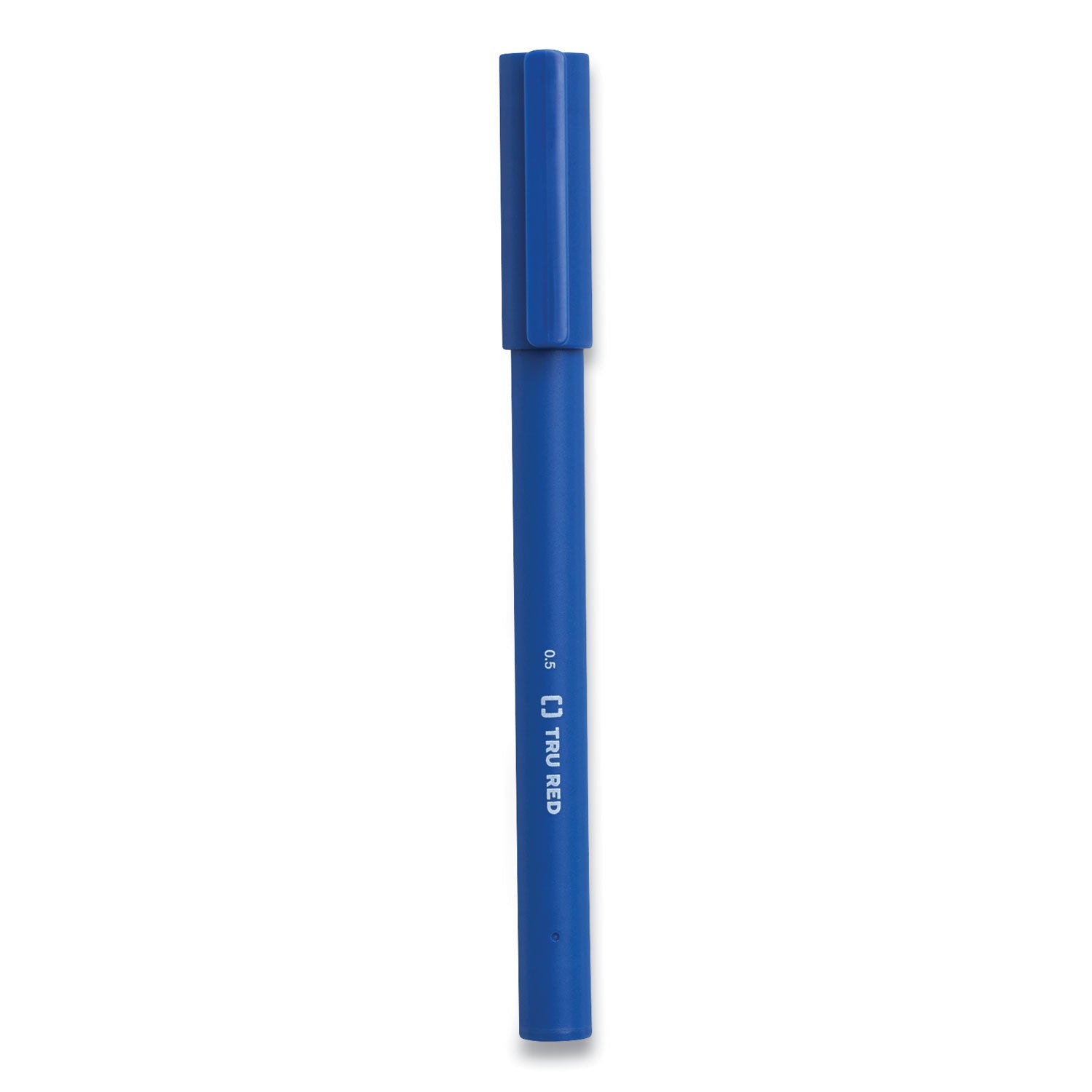 TRU RED™ Quick Dry Gel Pen, Stick, Fine 0.5 Mm, Blue Ink, Blue Barrel, 5/pack