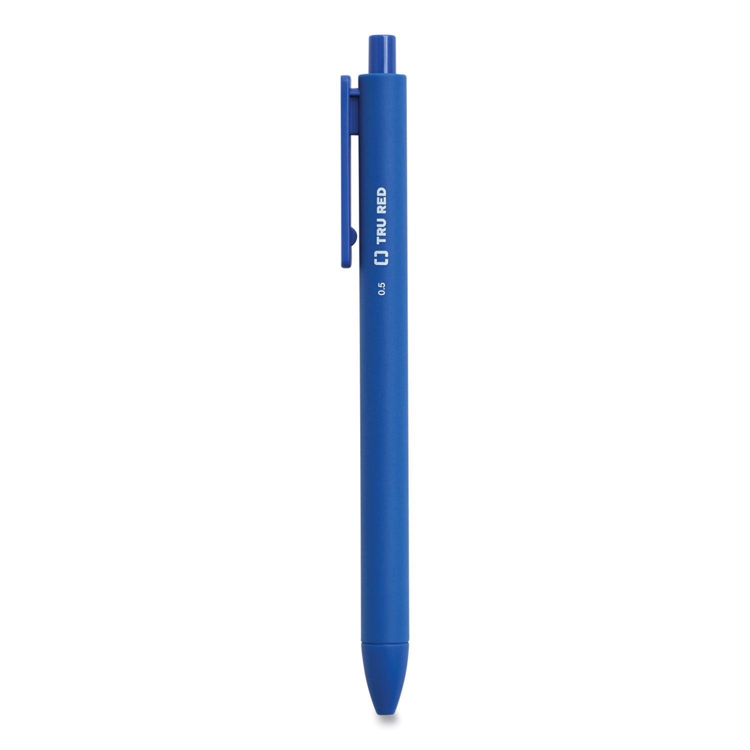 TRU RED™ Quick Dry Gel Pen, Retractable, Fine 0.5 Mm, Blue Ink, Blue Barrel, 5/pack