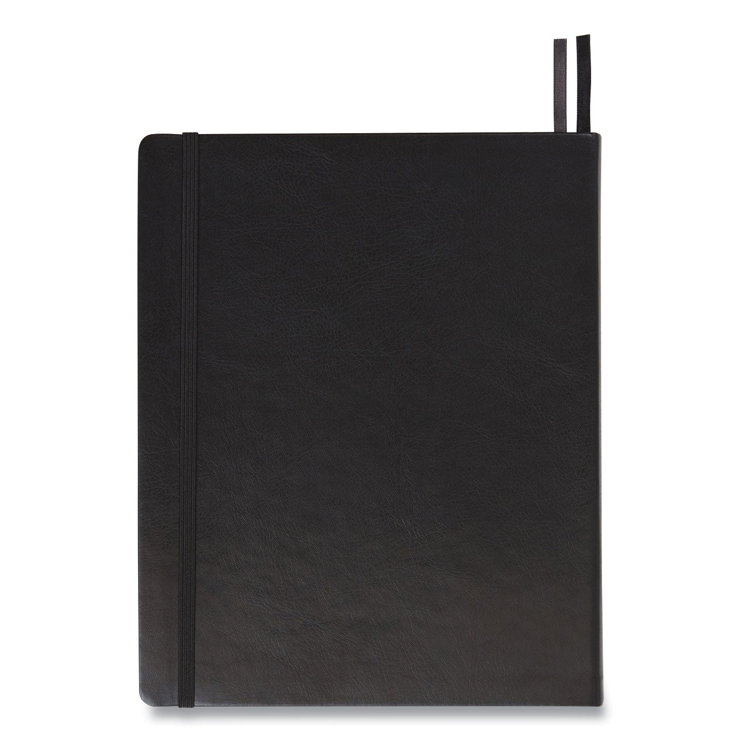 TRU RED™ Flexible-Cover Business Journal, 1-Subject, Quadrille Rule, Black Cover, (128) 10 x 8 Sheets