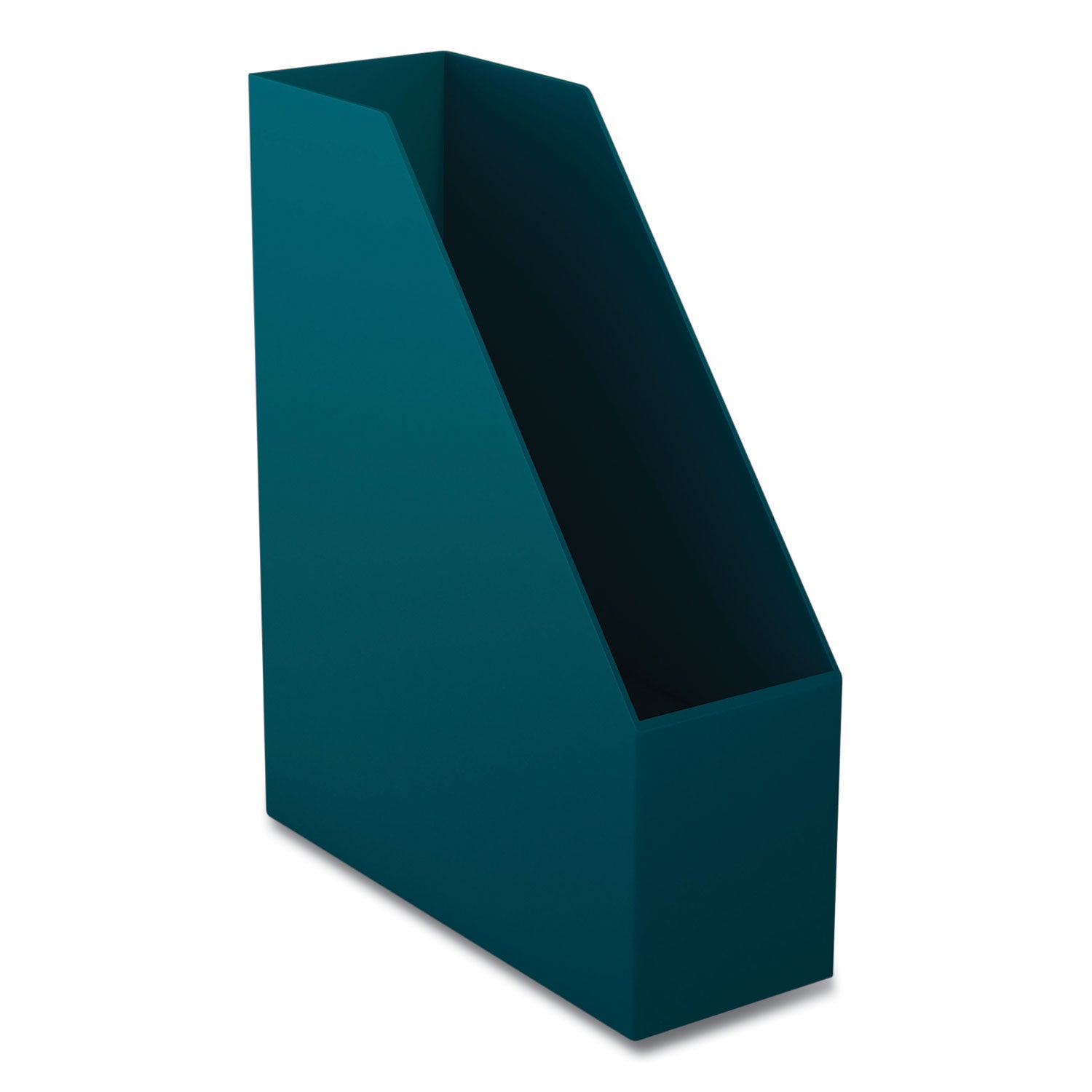 TRU RED™ Plastic Magazine File, 3.66 X 10.3 X 12.51, Teal