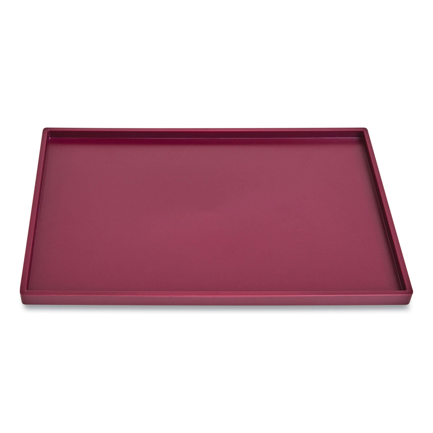 TRU RED™ Slim Stackable Plastic Tray, 6.85 x 9.88 x 0.47, Purple